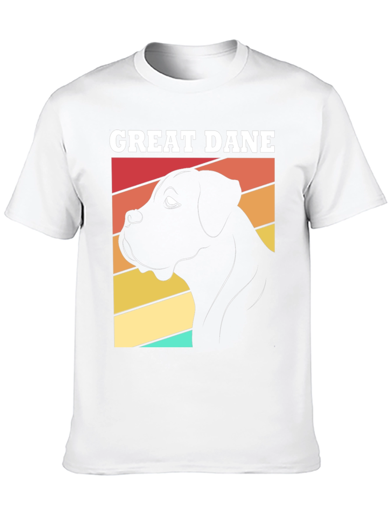 Great Dane Dog Graphic T-Shirt Retro Design