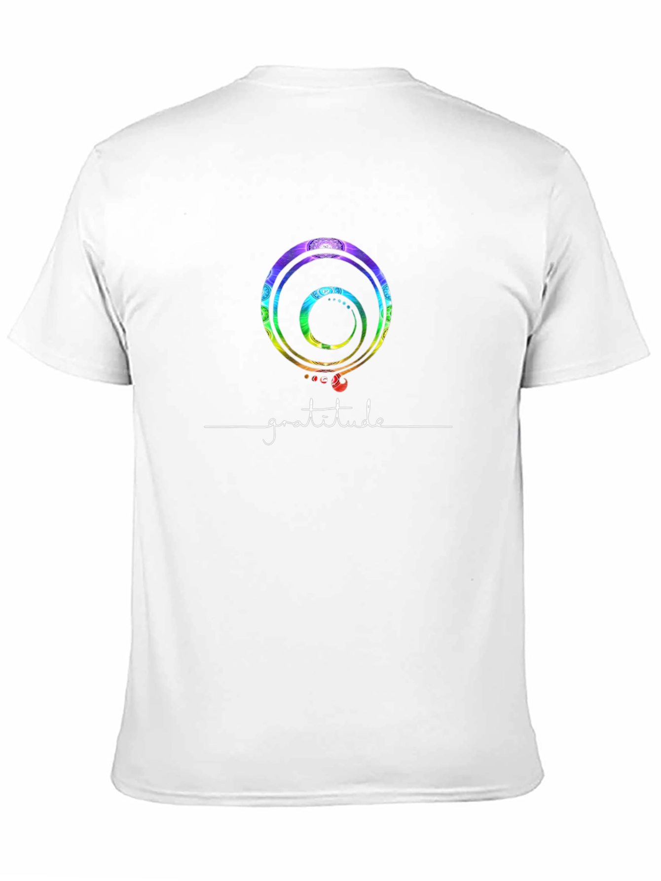 Gratitude Spiral Graphic T-Shirt - Black