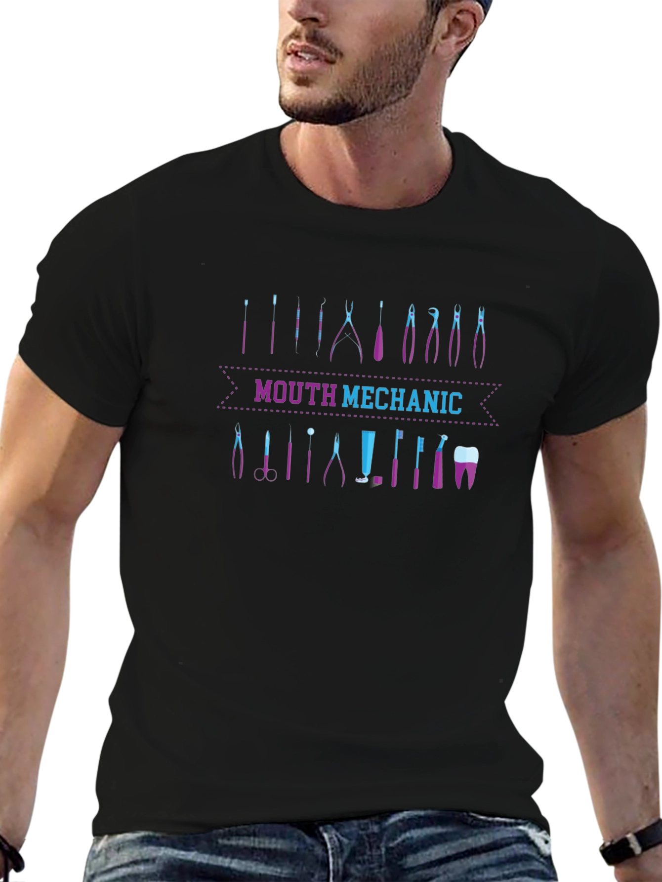 Mouth Mechanic T-Shirt - Dentist Gift