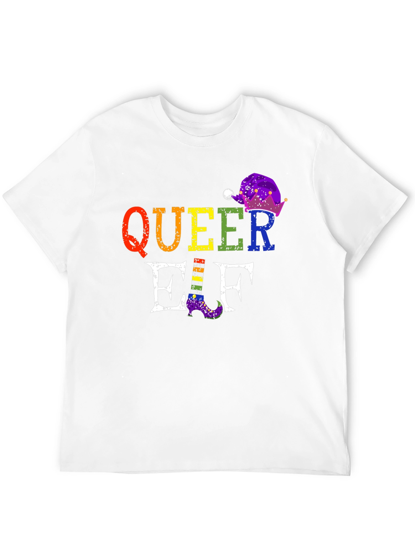 Queer Elf Rainbow Pride T-Shirt