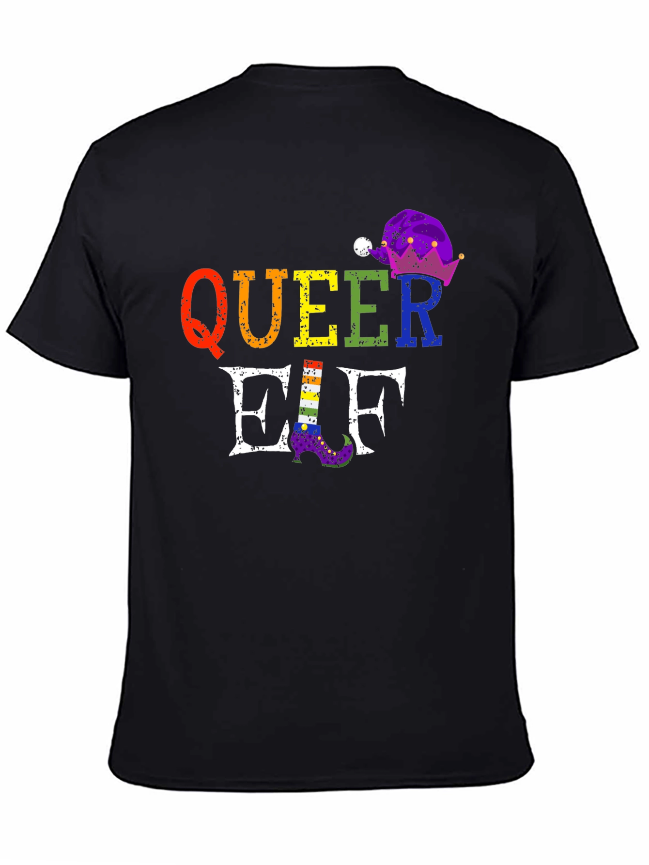 Queer Elf Rainbow Pride T-Shirt