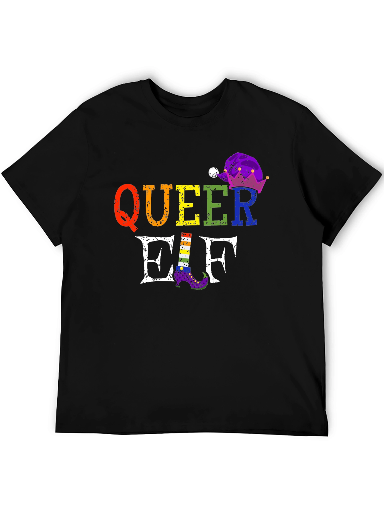 Queer Elf Rainbow Pride T-Shirt