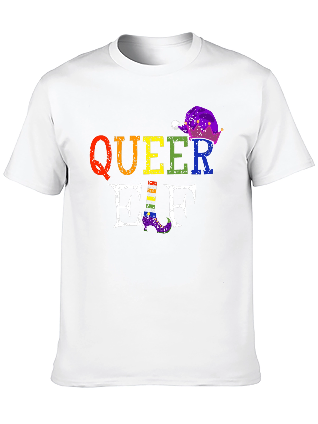 Queer Elf Rainbow Pride T-Shirt