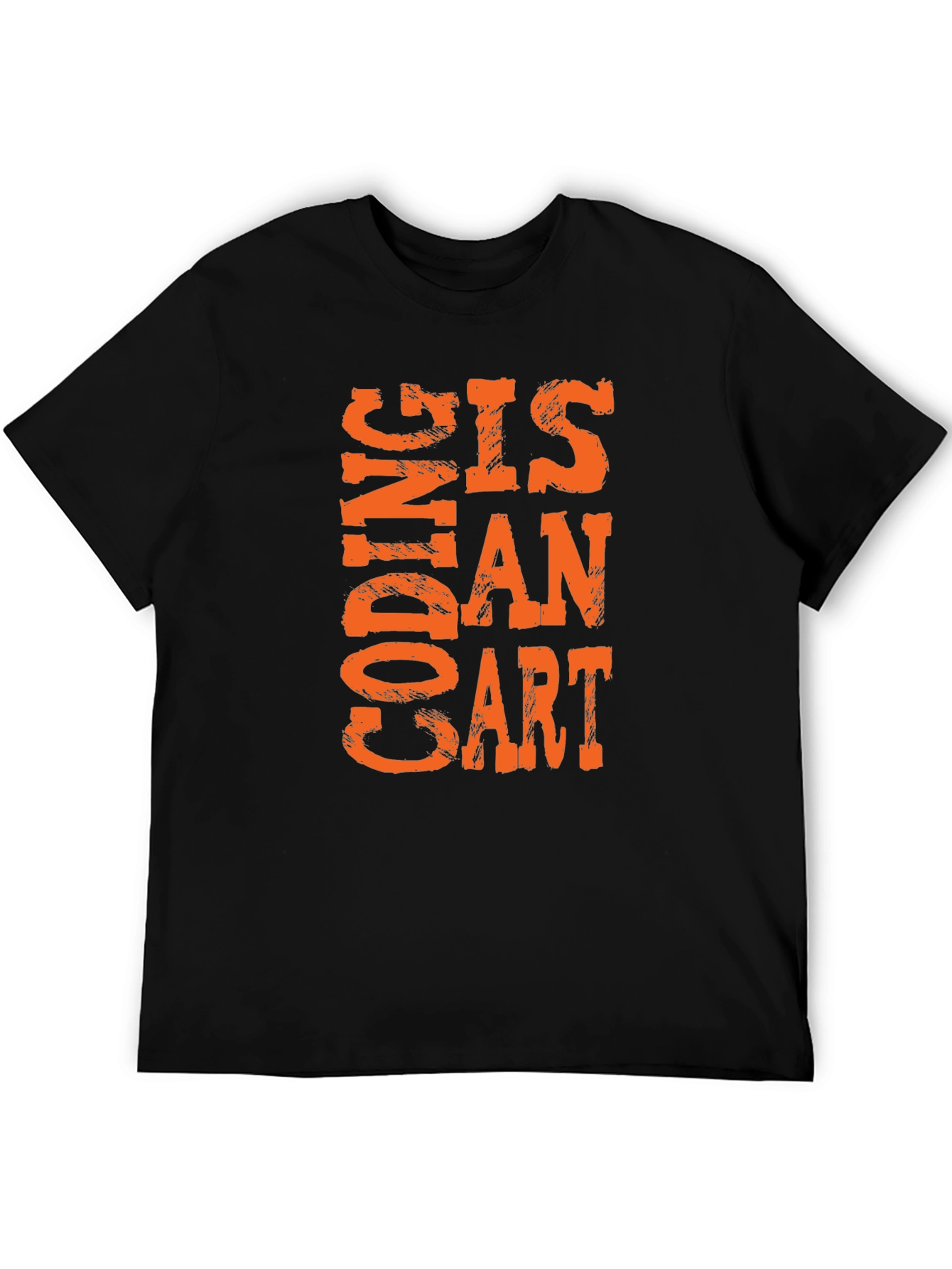 Coding is an Art T-Shirt - Black Cotton Tee