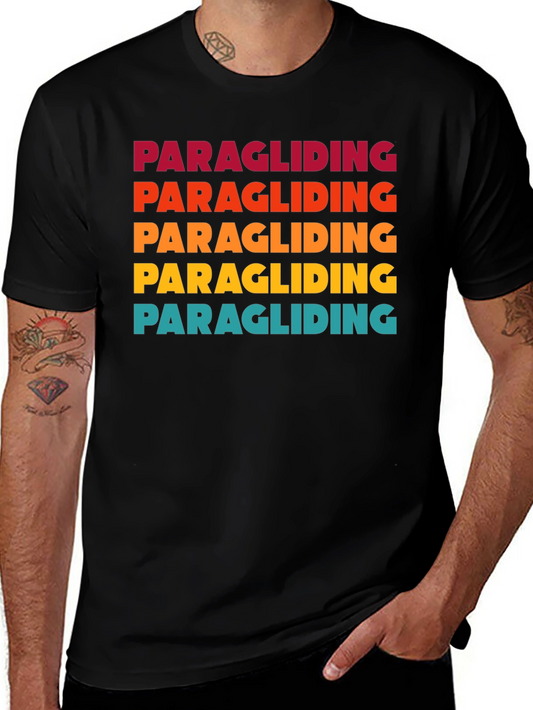 Paragliding T-Shirt Fun Colors Retro