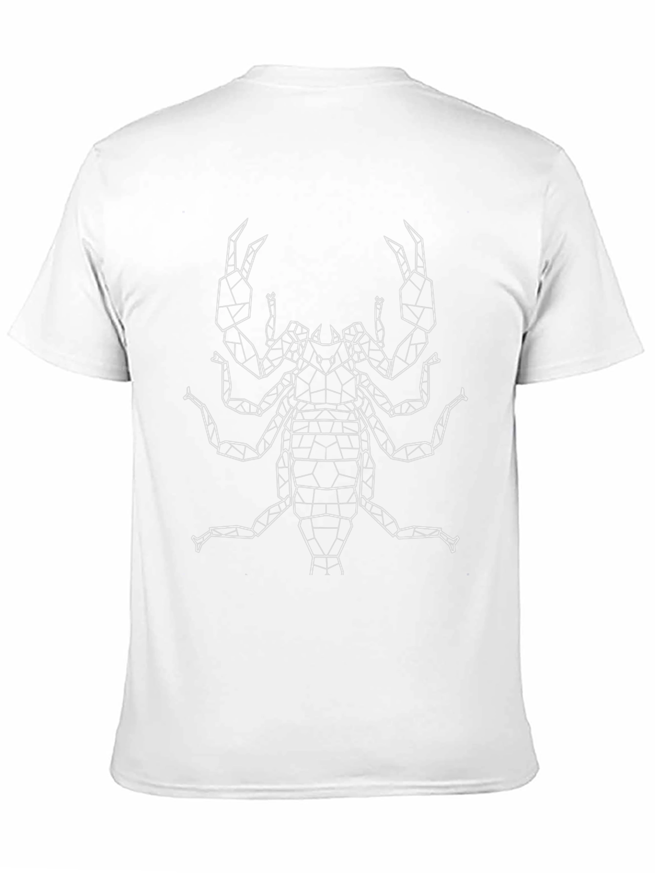 Geometric Scorpion Print Black T-Shirt
