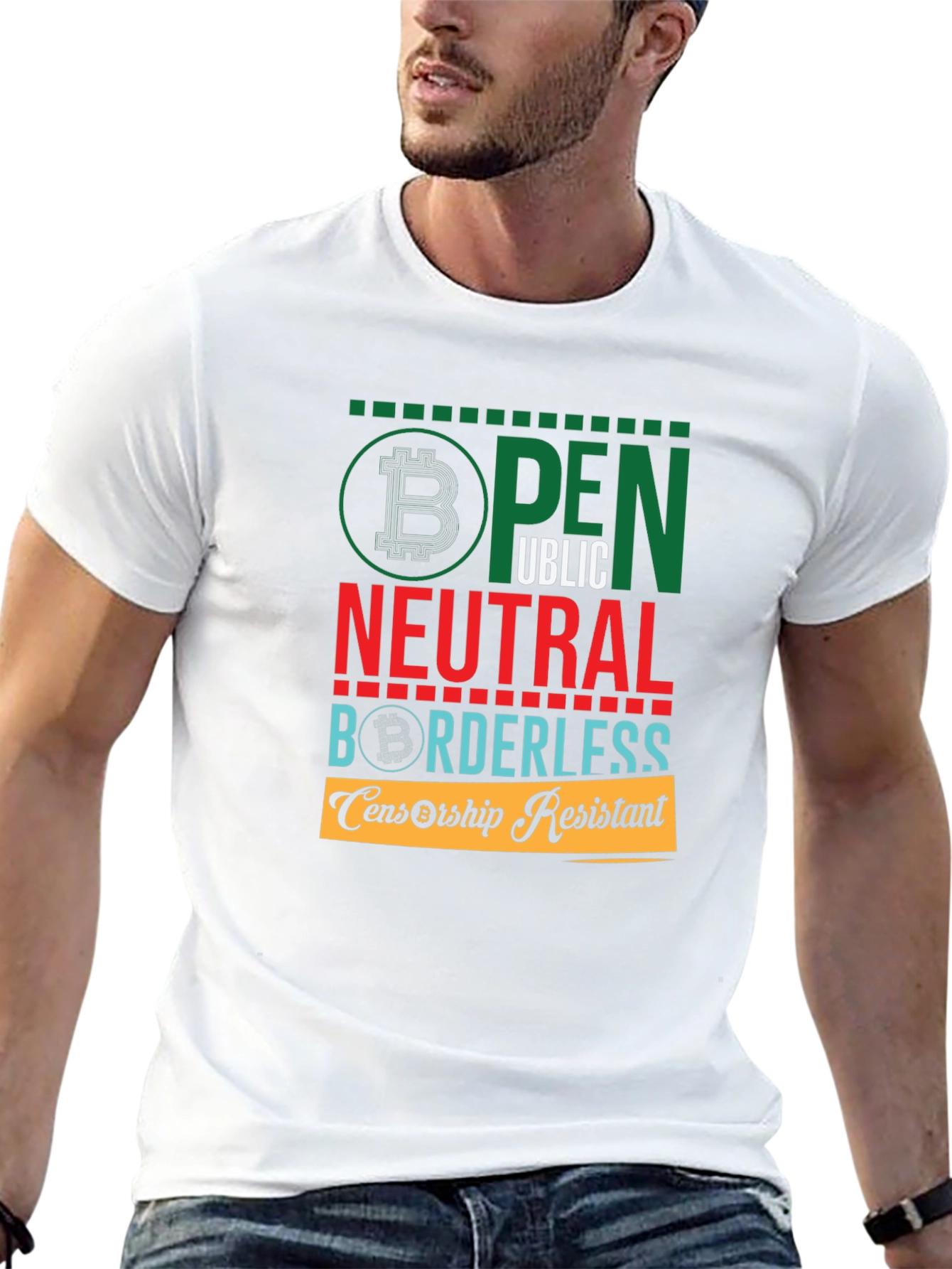 Open Public Neutral Borderless Censorship Resistant T-Shirt