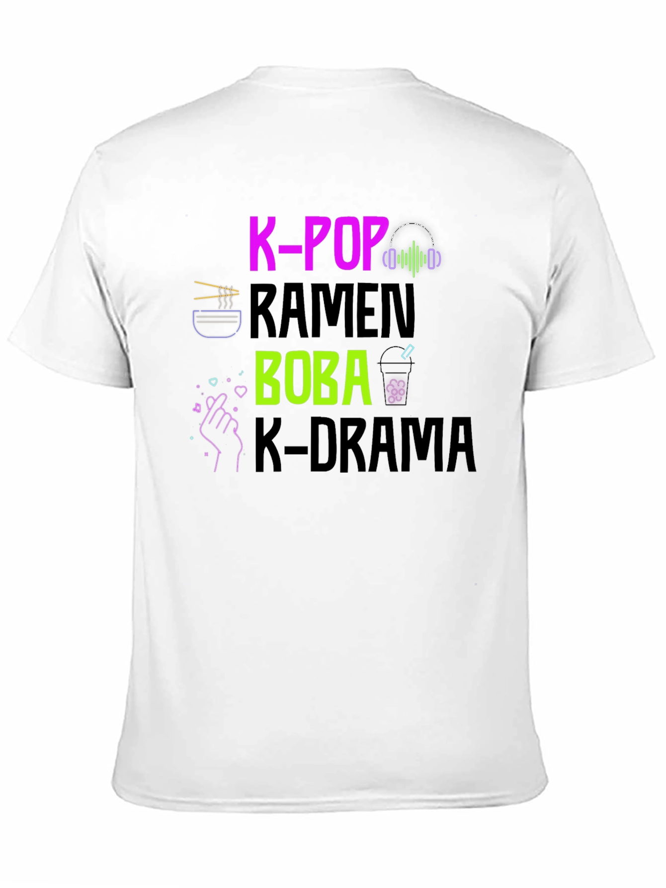 K-Pop Ramen Boba K-Drama Graphic Tee