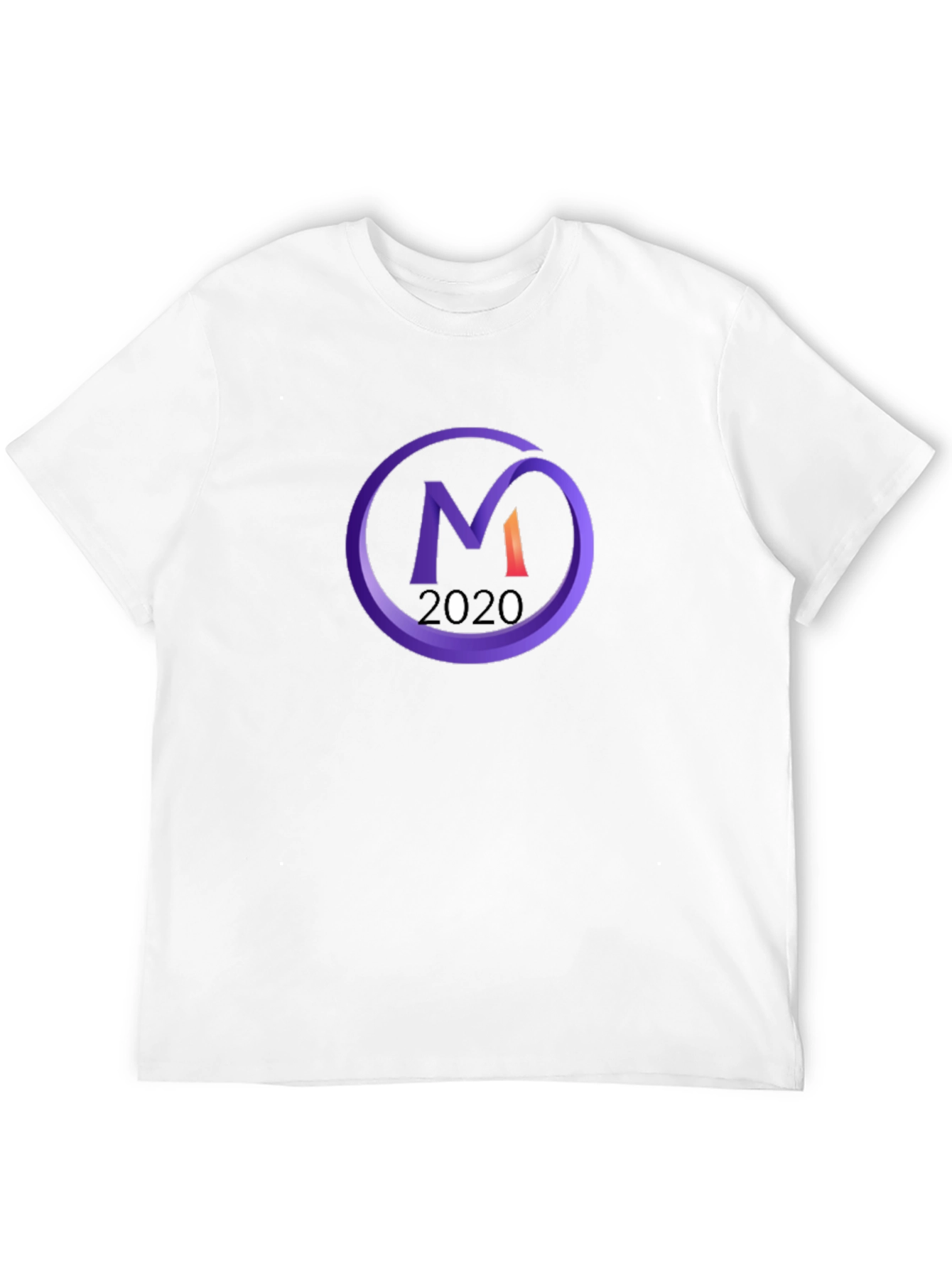 Black T-Shirt with Purple M 2020 Logo