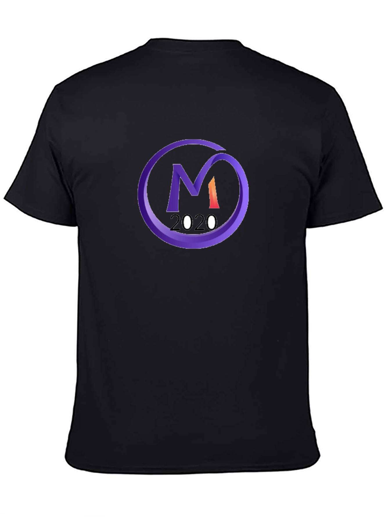 Black T-Shirt with Purple M 2020 Logo