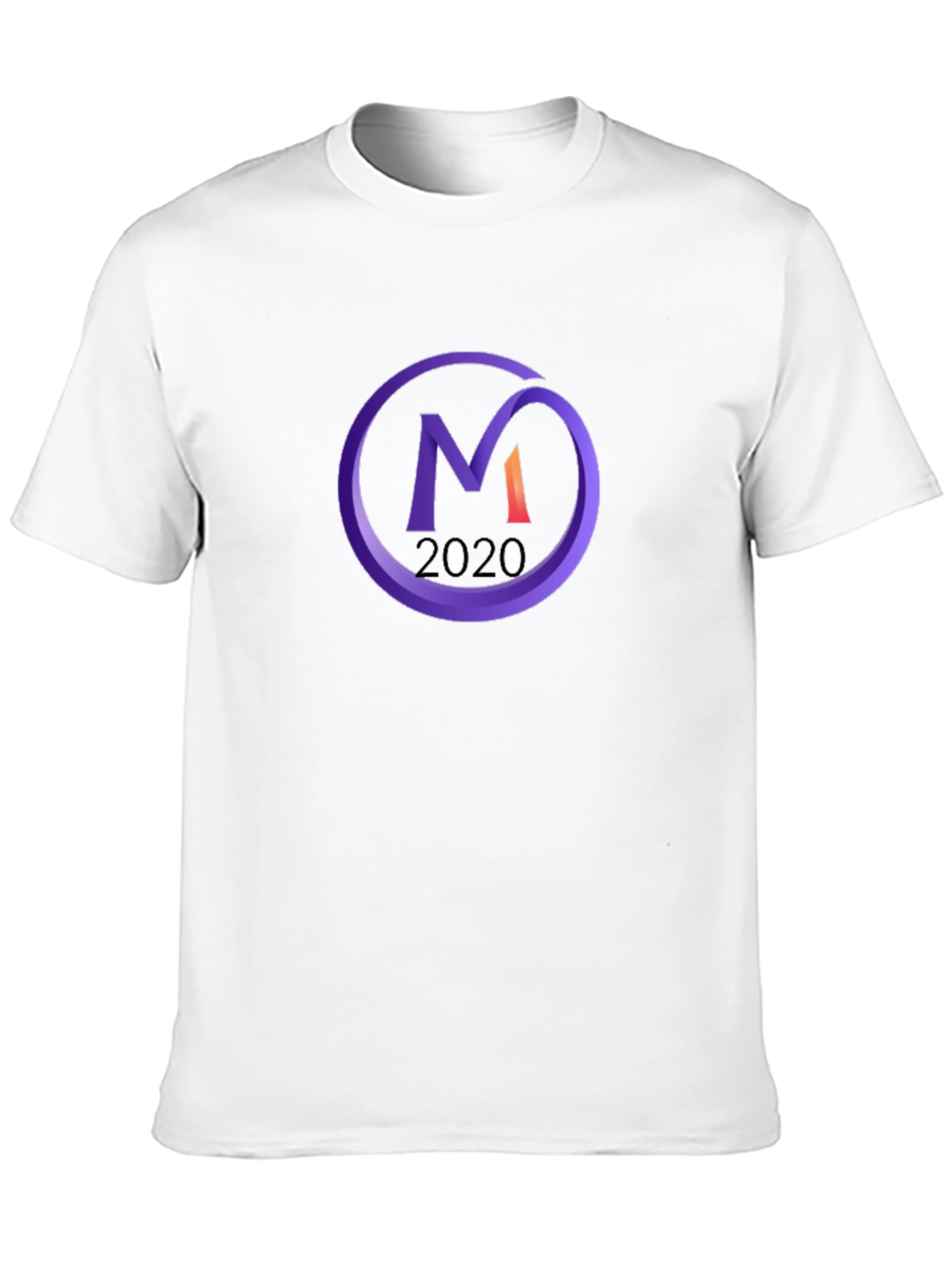 Black T-Shirt with Purple M 2020 Logo
