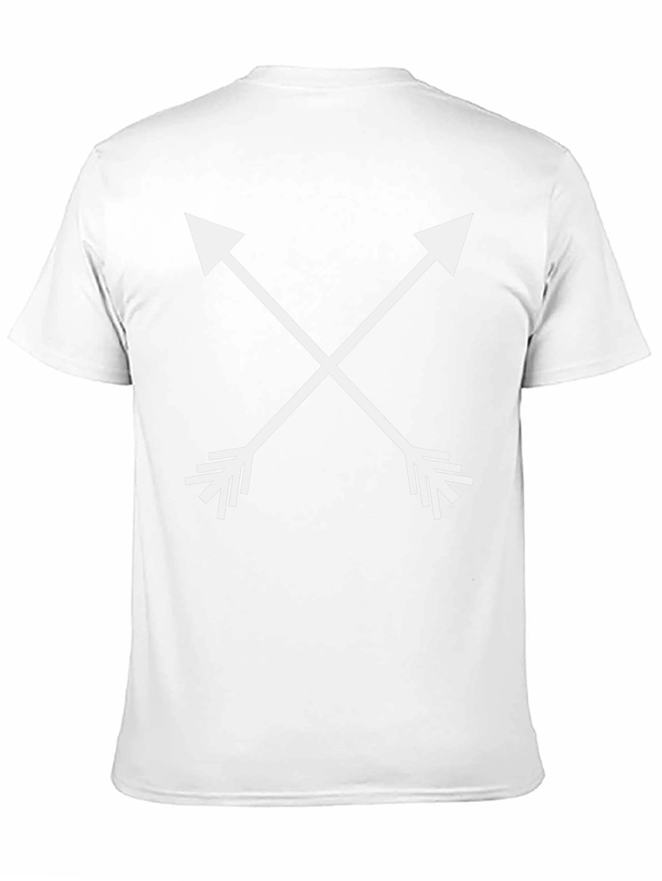 Crossed Arrows Graphic Tee - Mens Black Casual T-Shirt