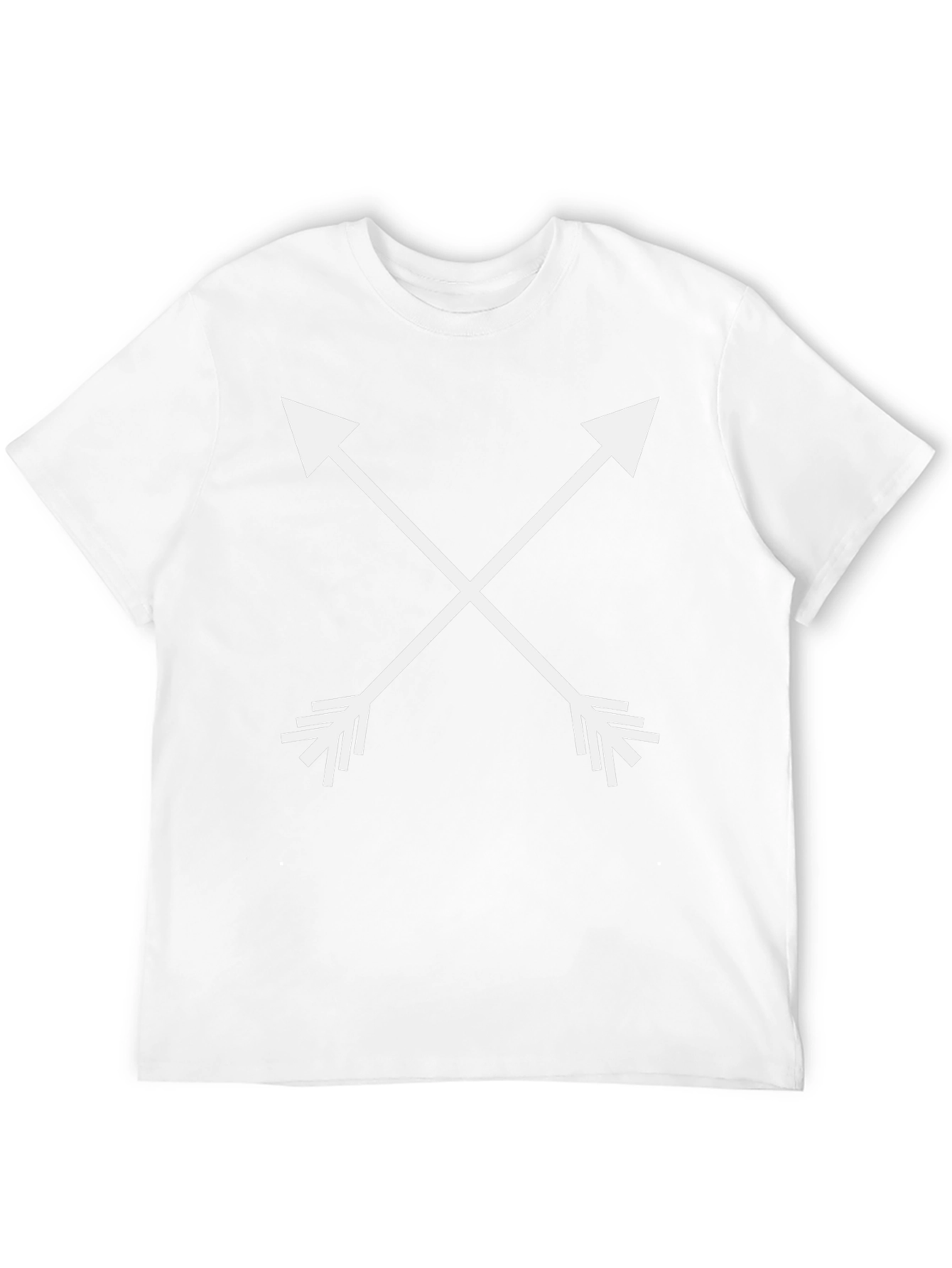 Crossed Arrows Graphic Tee - Mens Black Casual T-Shirt