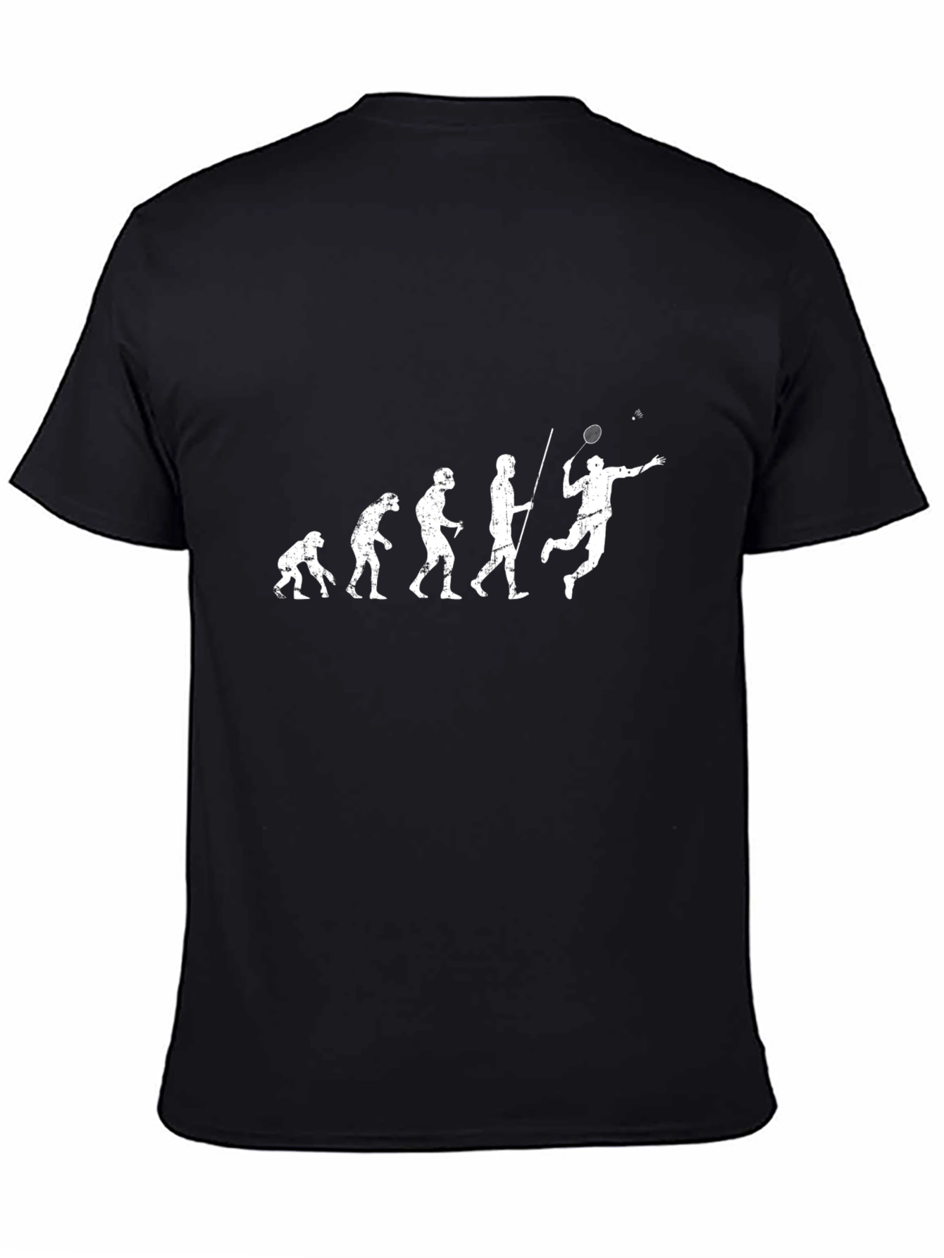 Evolution of Badminton Player T-Shirt