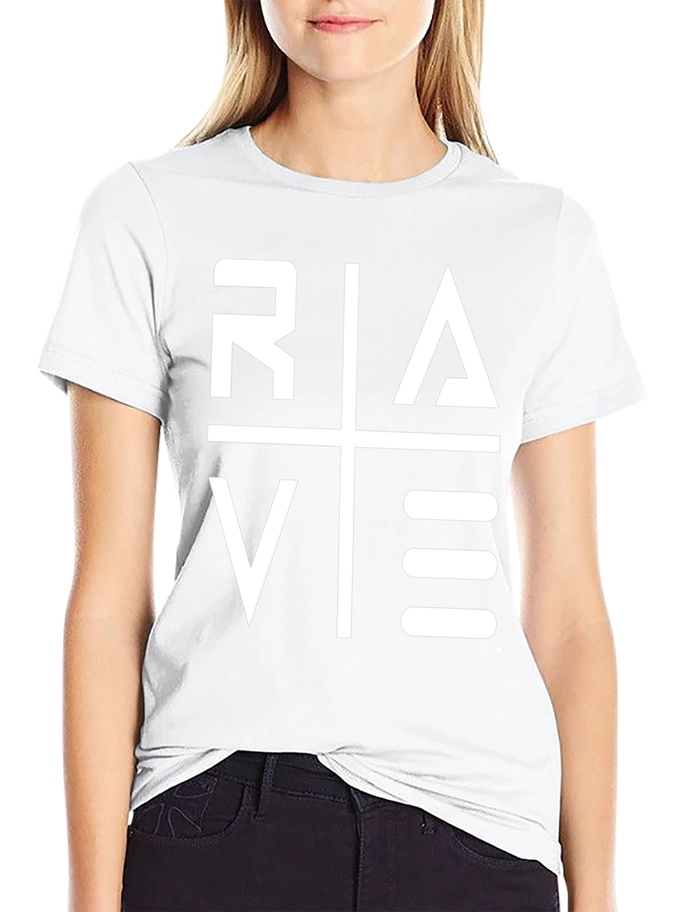 Rave Graphic Tee - Black Cotton T-Shirt