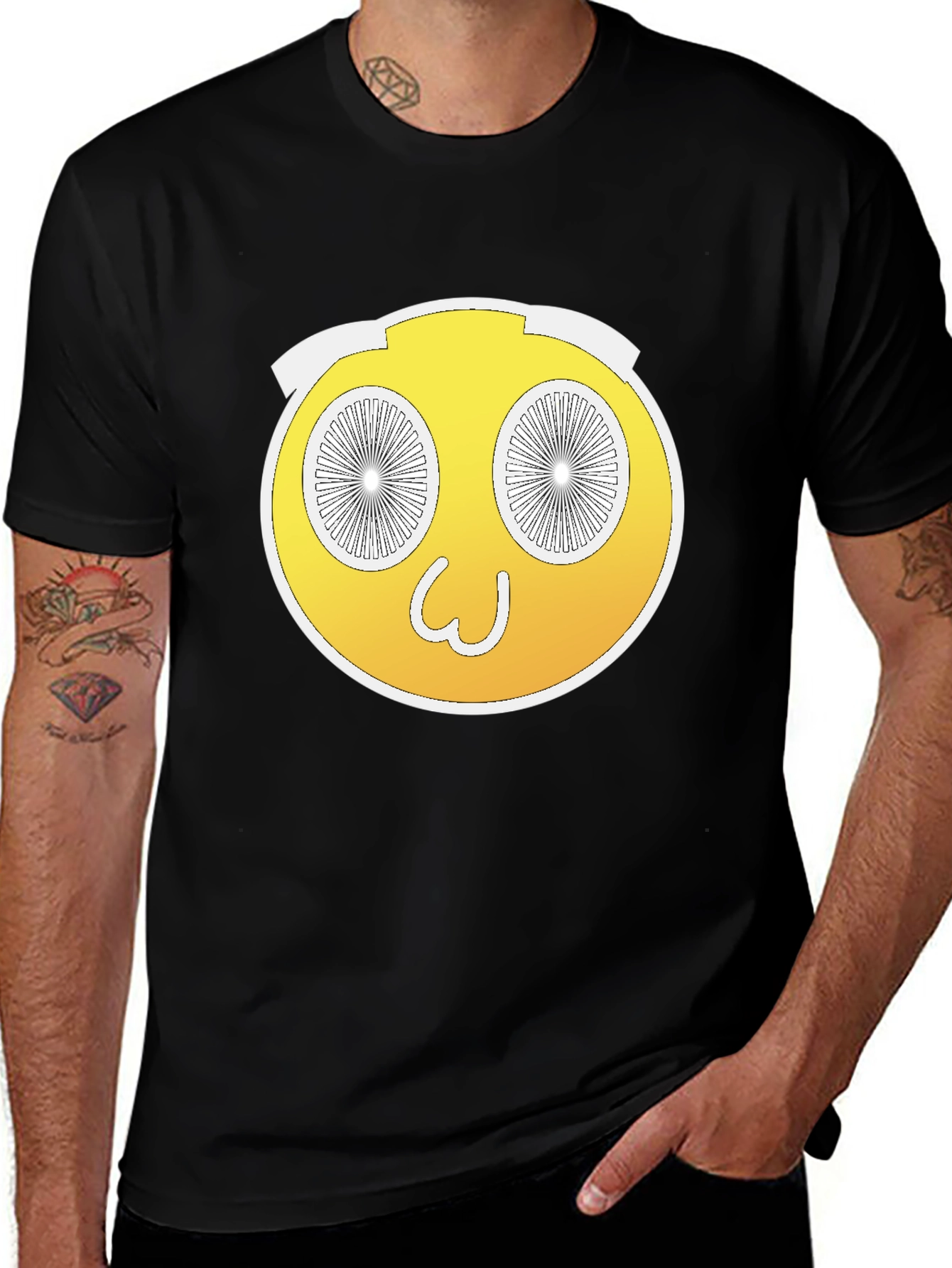 Wacky Yellow Emoji T-Shirt - Fun and Unique Design