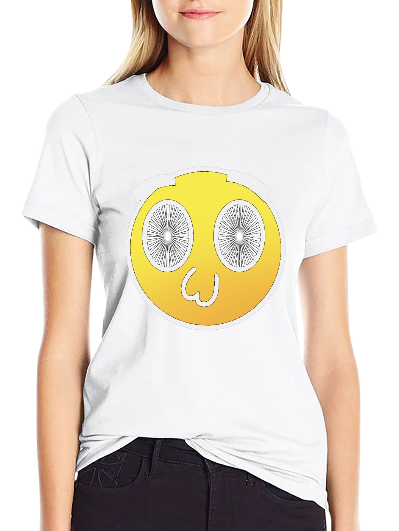 Wacky Yellow Emoji T-Shirt - Fun and Unique Design
