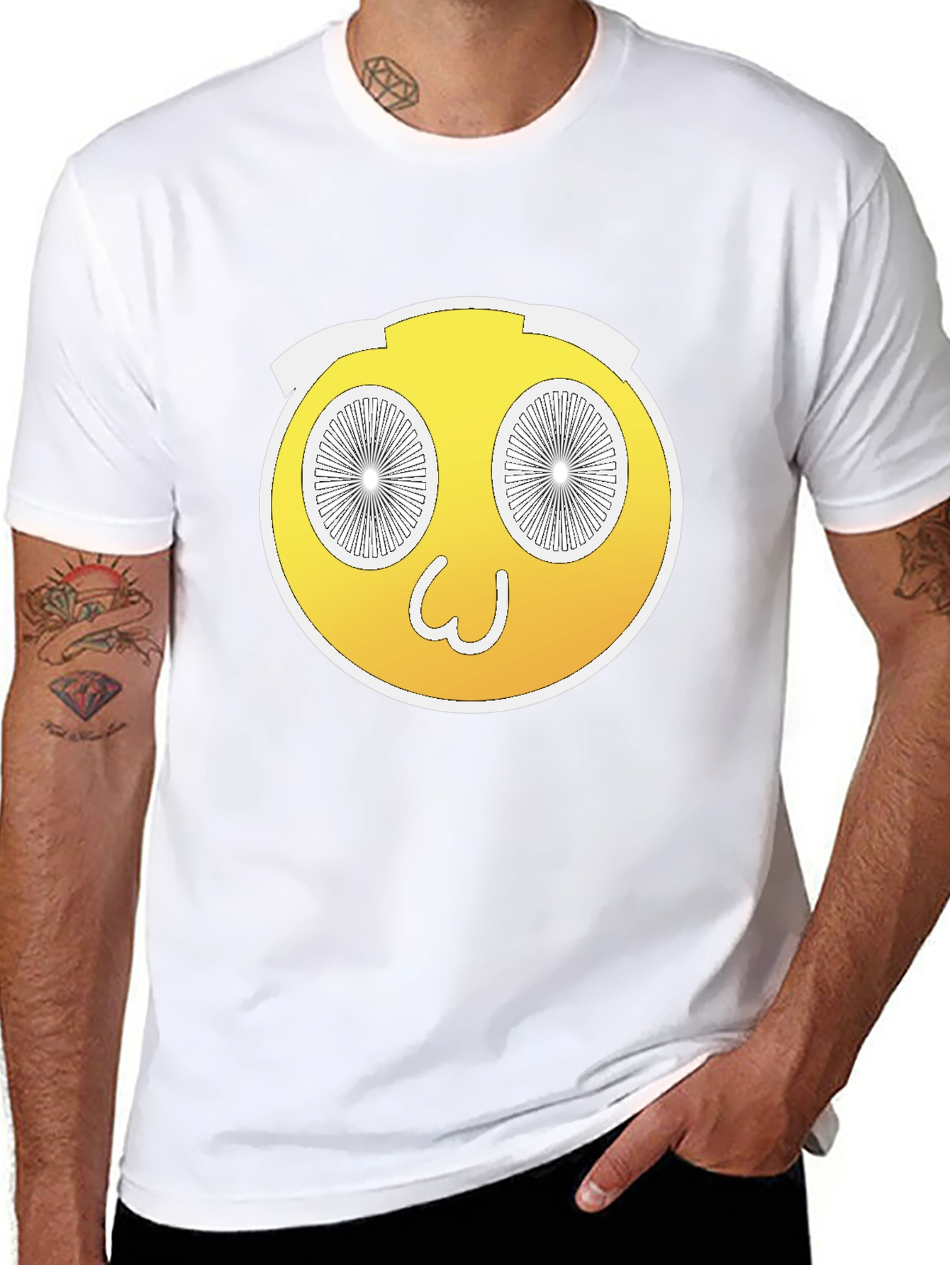 Wacky Yellow Emoji T-Shirt - Fun and Unique Design