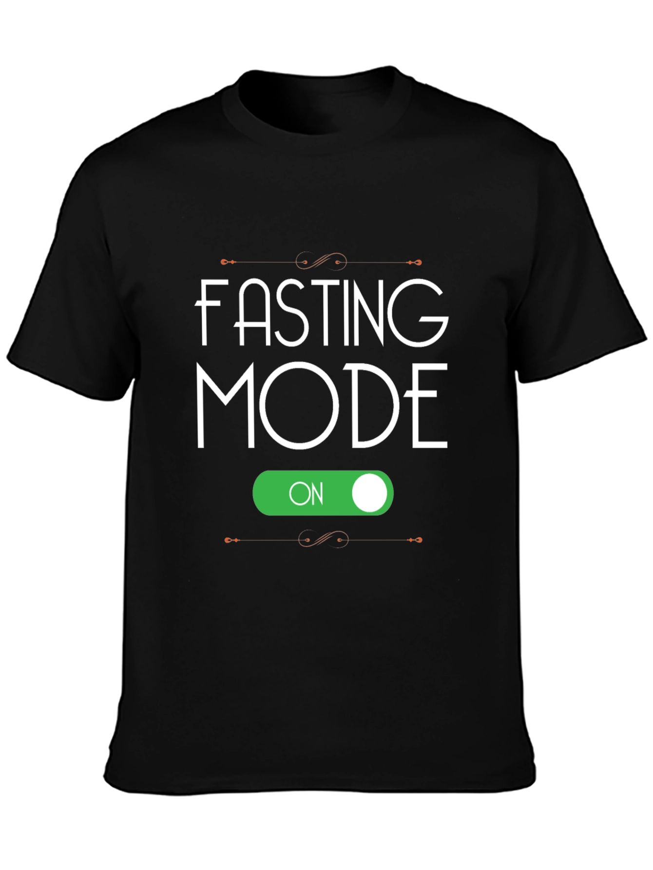 Fasting Mode On Black T-Shirt
