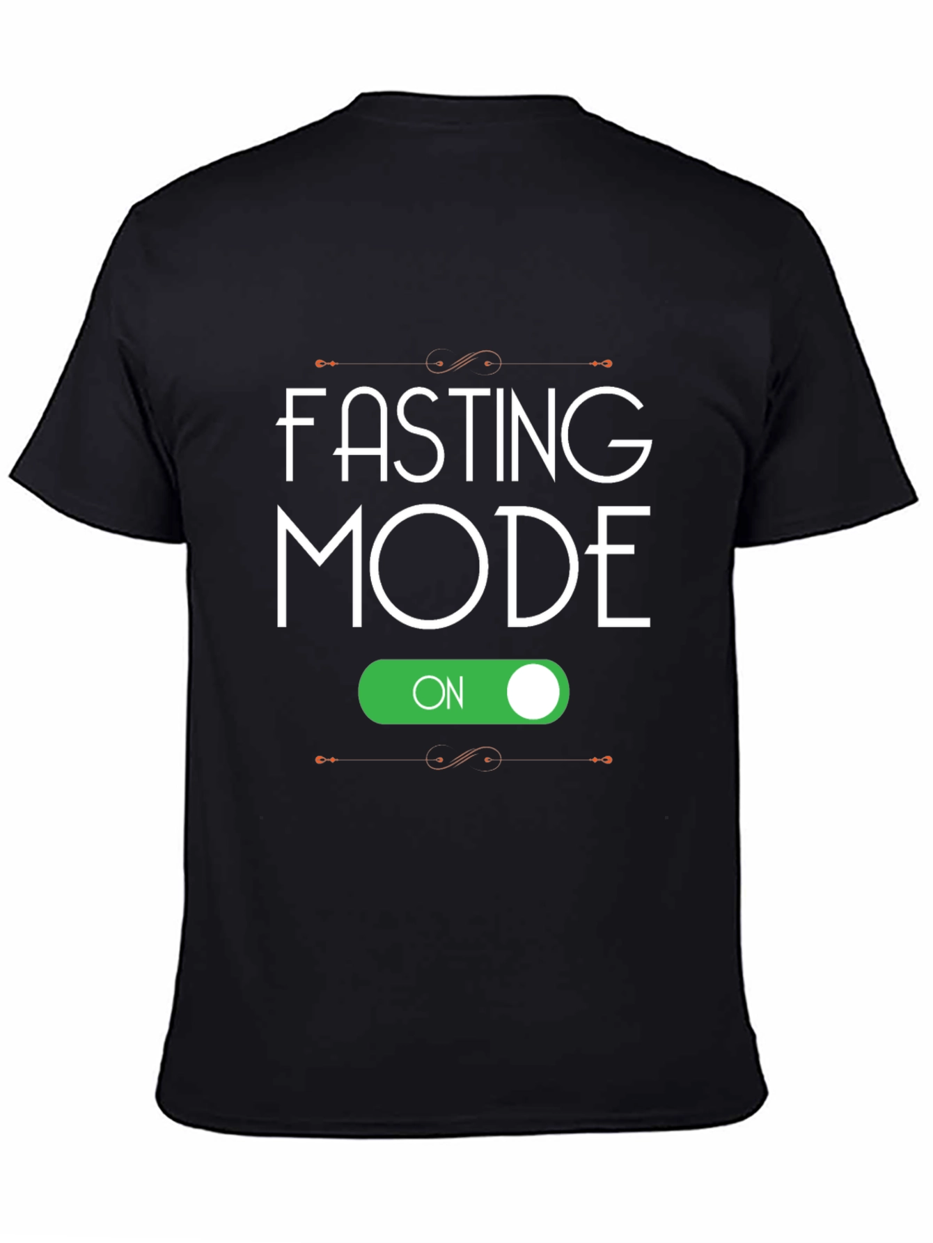Fasting Mode On Black T-Shirt