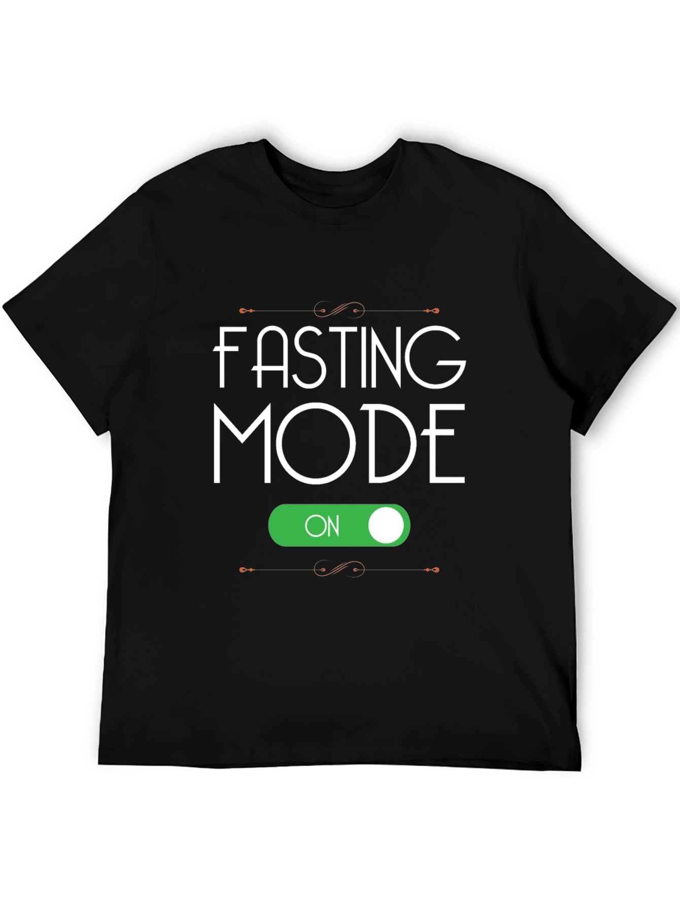 Fasting Mode On Black T-Shirt