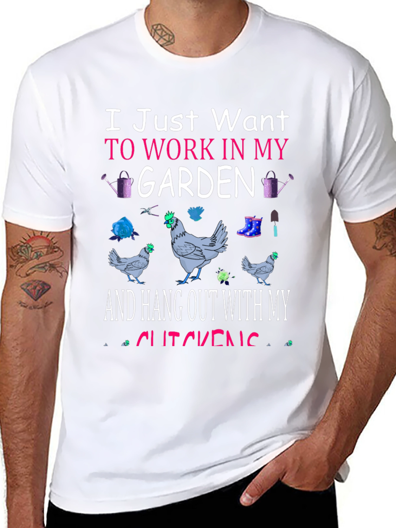 Gardening & Chickens T-Shirt