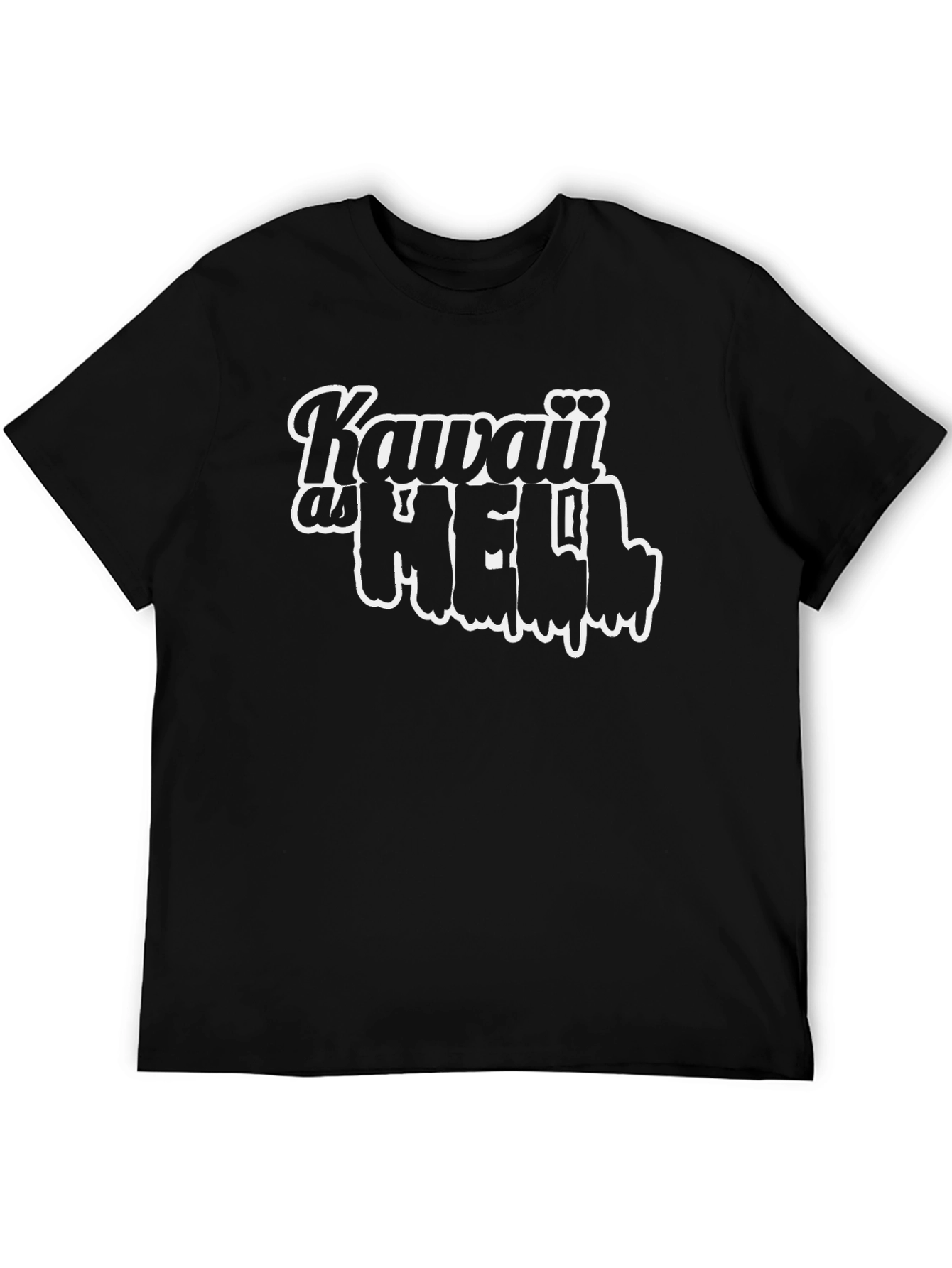 Kawaii as Hell Black T-Shirt