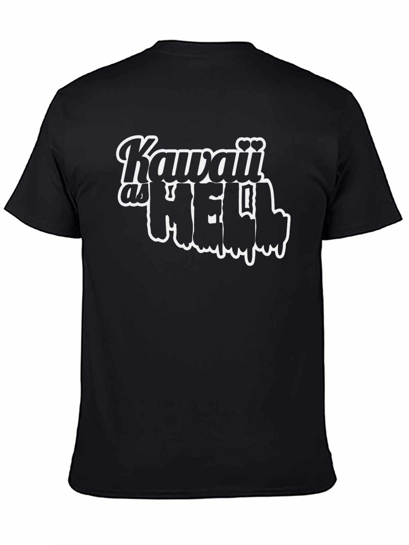 Kawaii as Hell Black T-Shirt