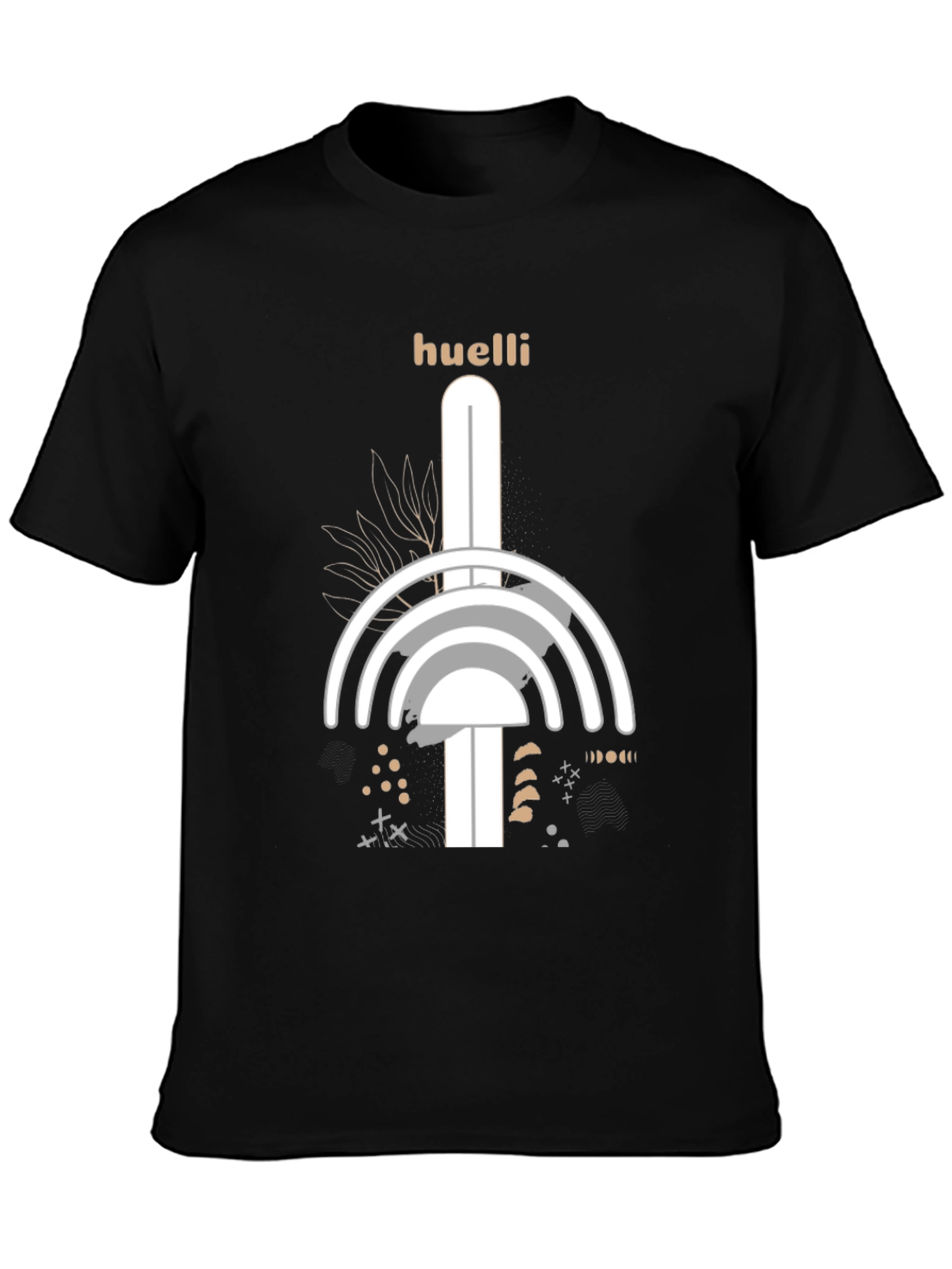 Huelli Graphic Tee - Abstract Modern Design