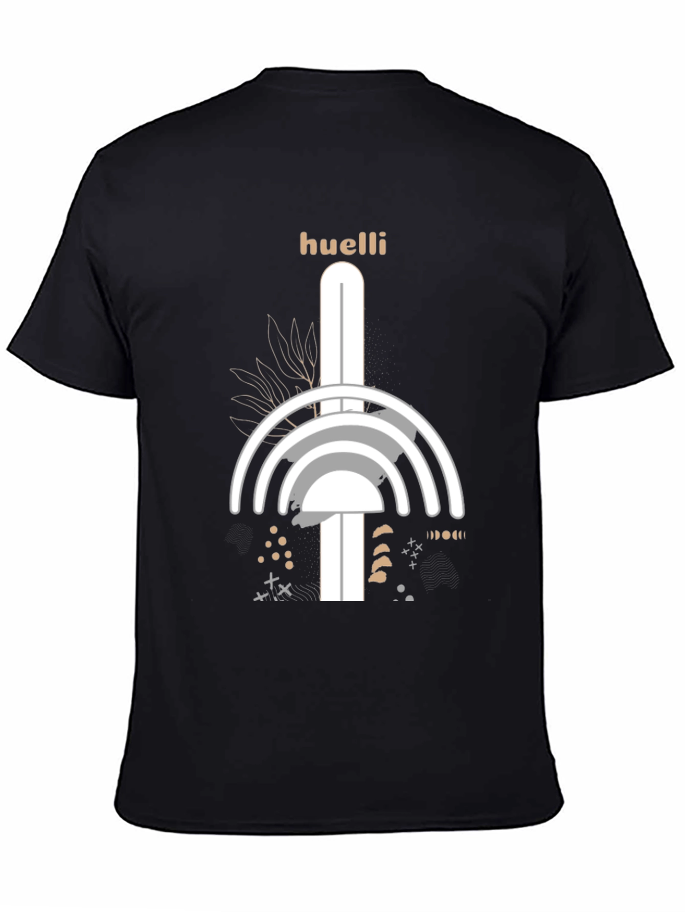 Huelli Graphic Tee - Abstract Modern Design