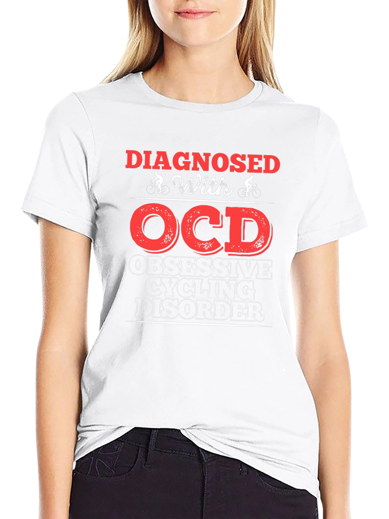 Diagnosed with OCD Cycling Disorder T-Shirt
