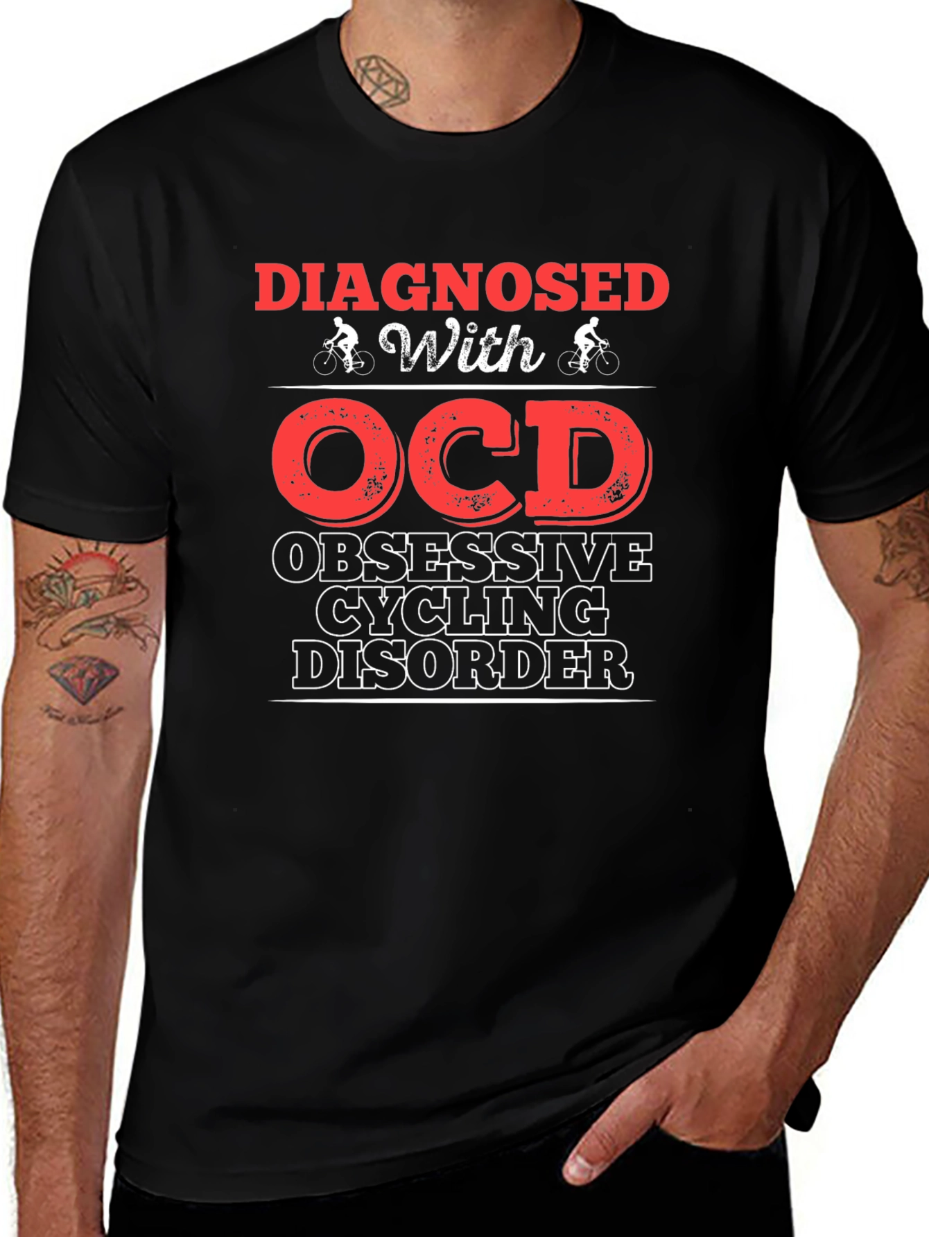 Diagnosed with OCD Cycling Disorder T-Shirt