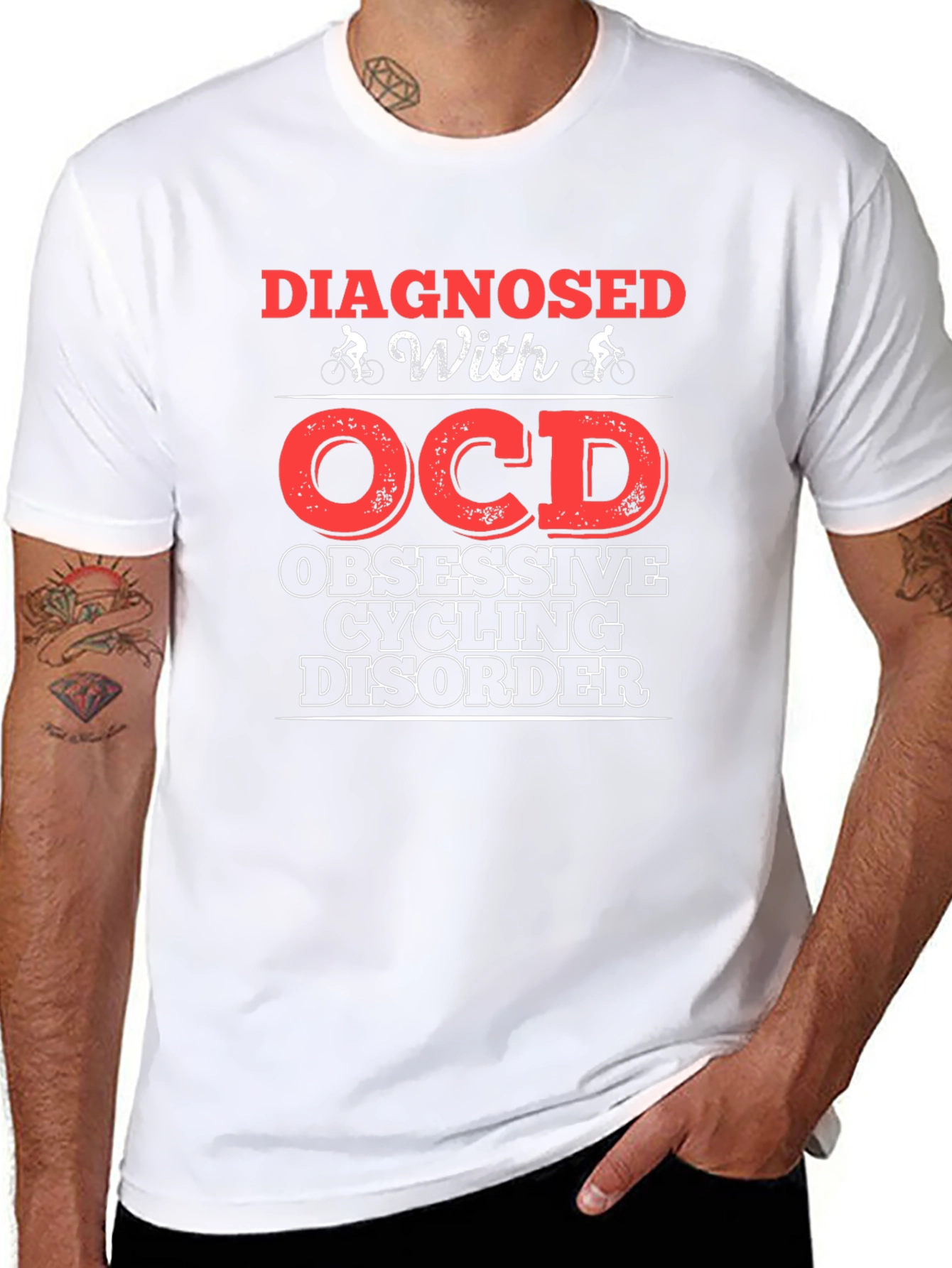 Diagnosed with OCD Cycling Disorder T-Shirt