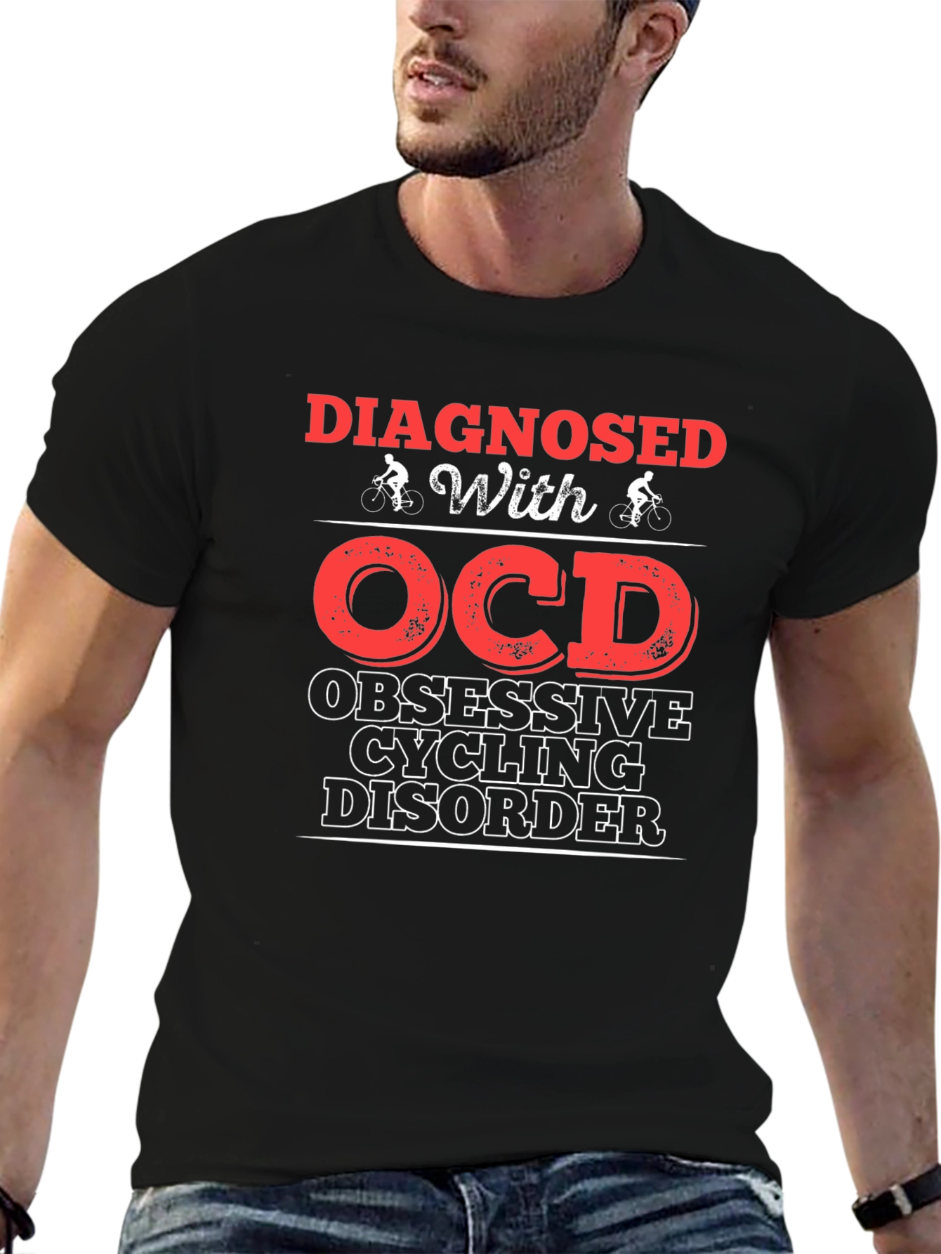 Diagnosed with OCD Cycling Disorder T-Shirt
