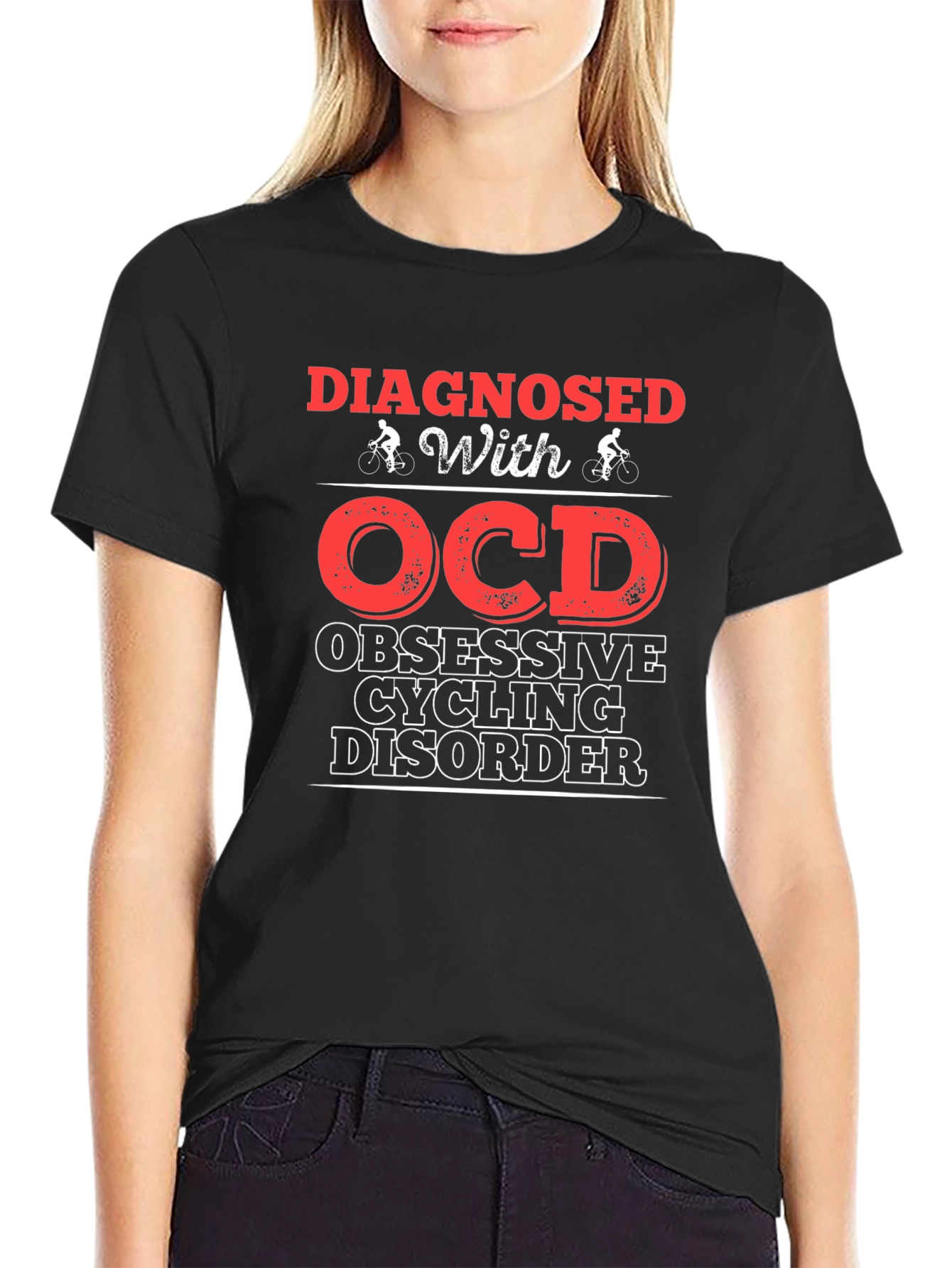 Diagnosed with OCD Cycling Disorder T-Shirt