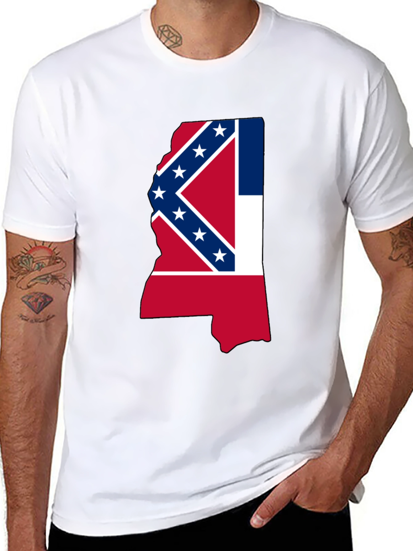 Mississippi State Flag Graphic T-Shirt