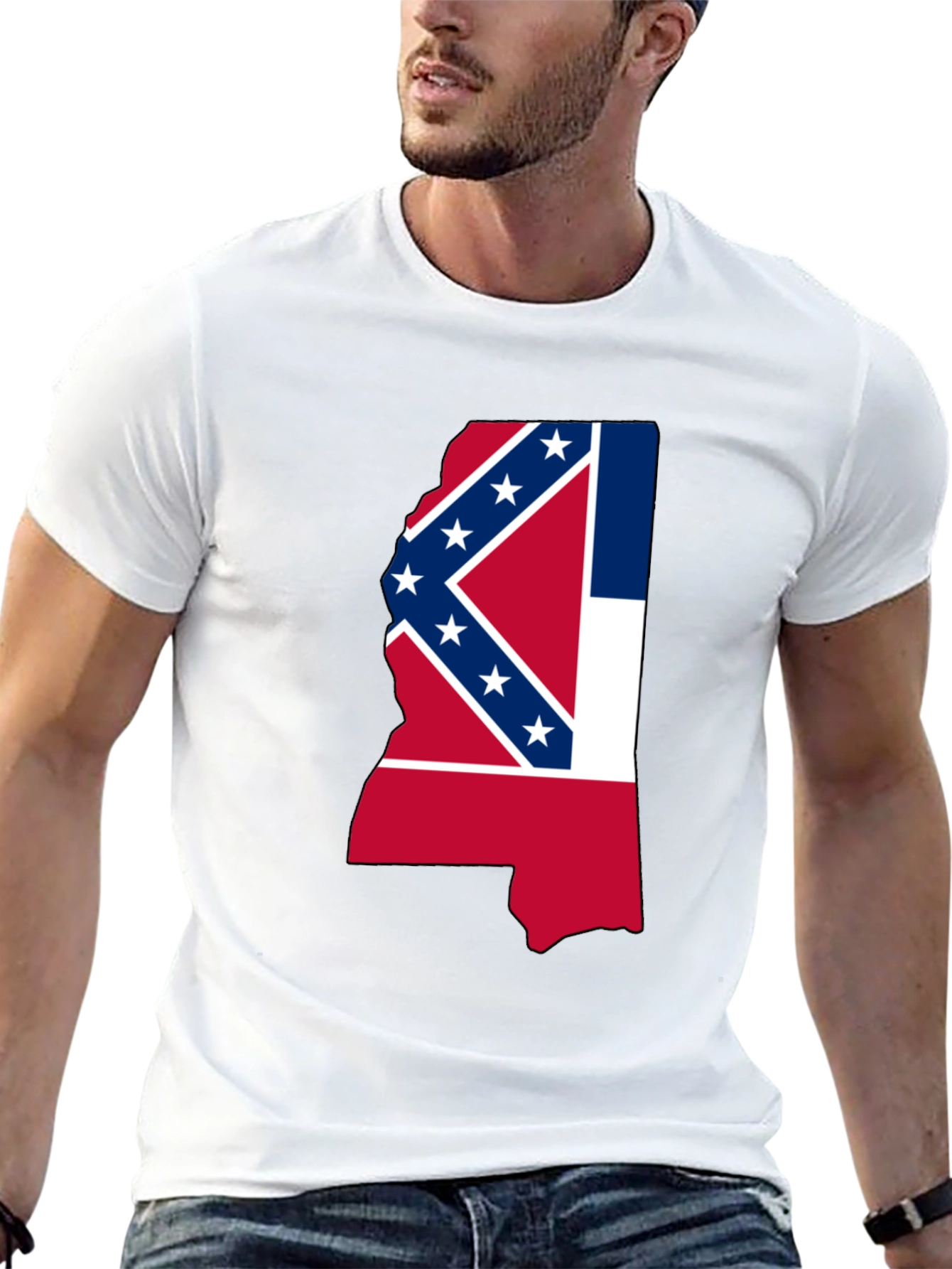 Mississippi State Flag Graphic T-Shirt