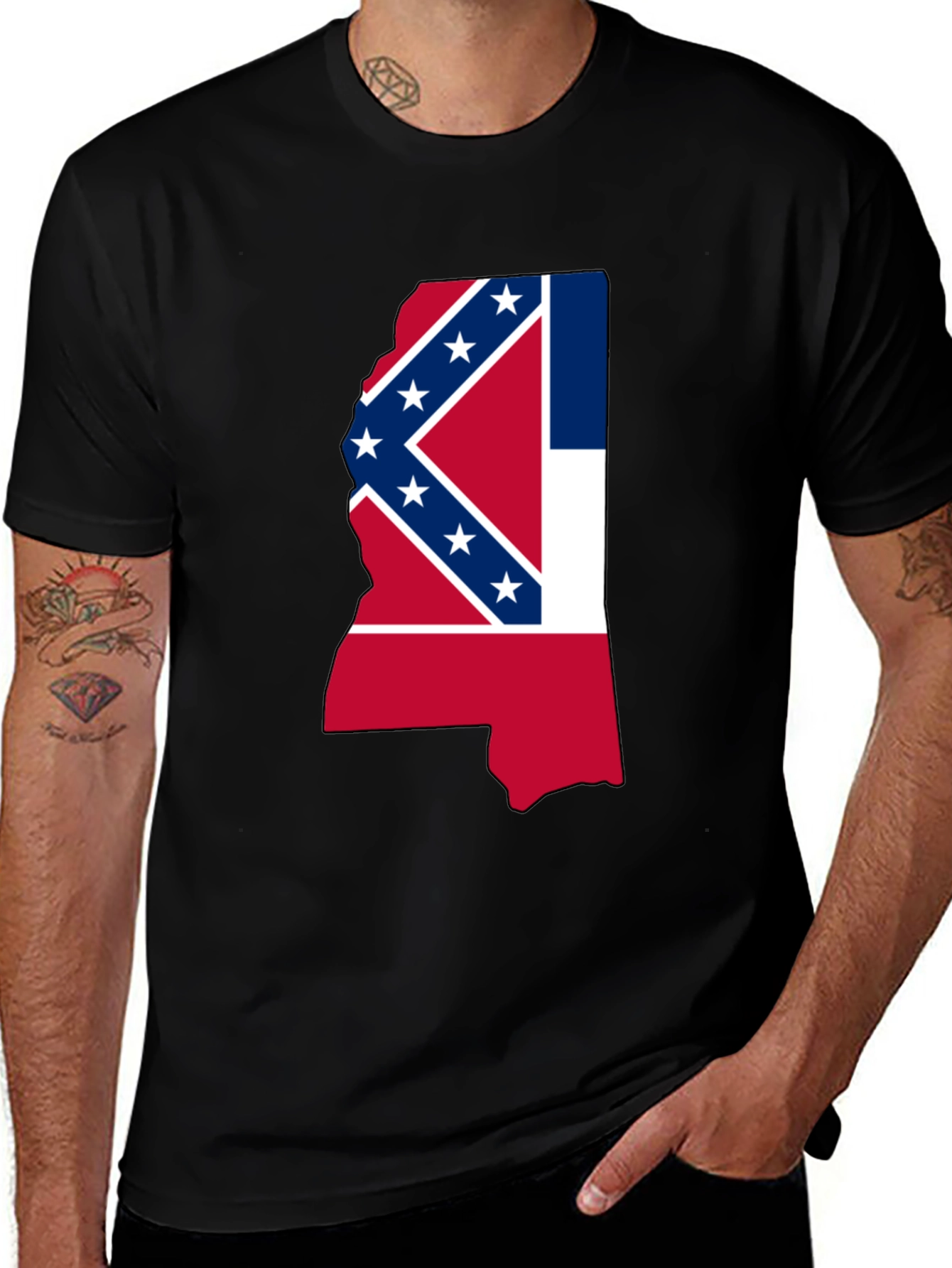 Mississippi State Flag Graphic T-Shirt
