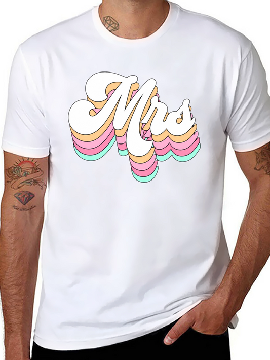Retro Mrs. Graphic Tee - Black