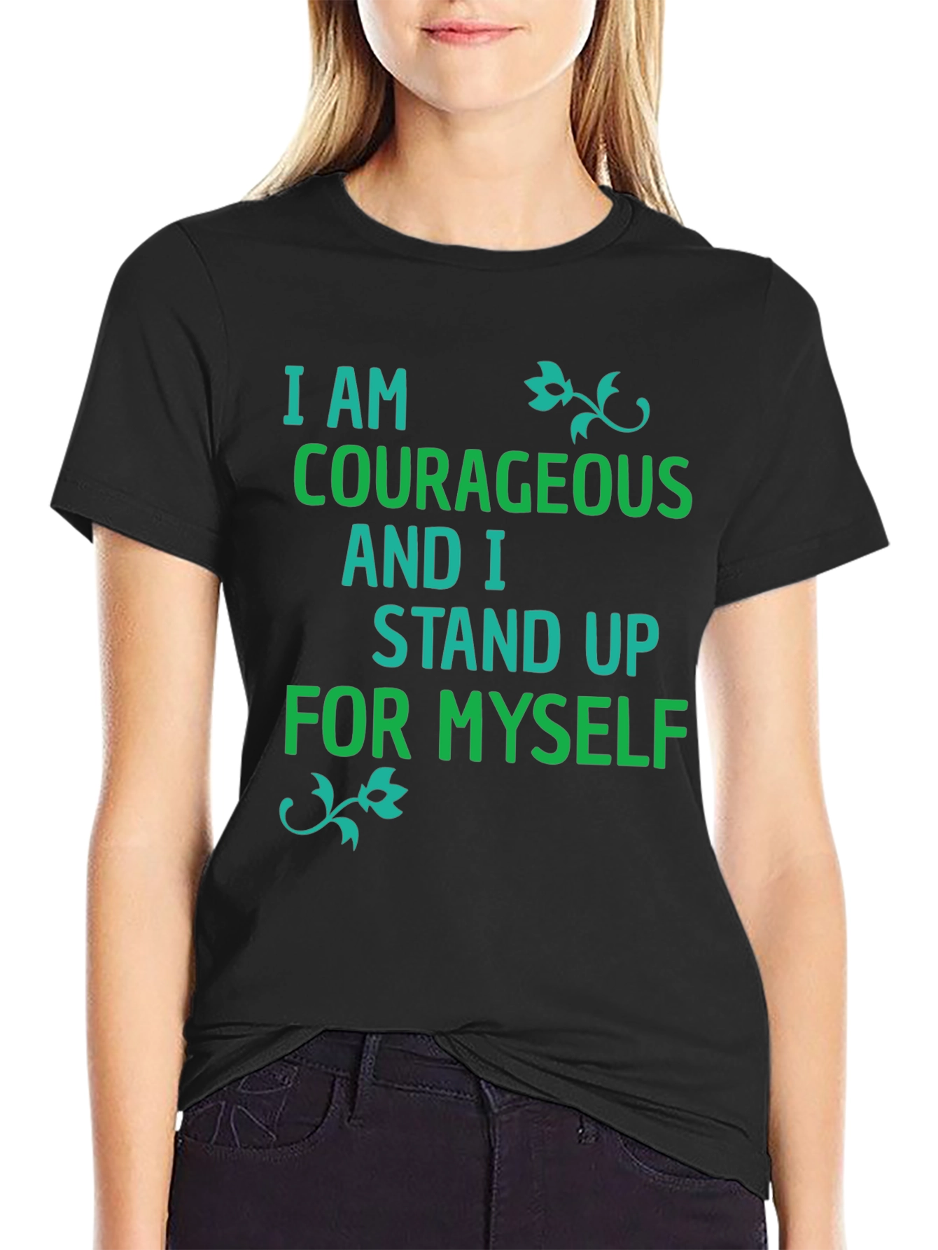 Courageous & Confident Black T-Shirt