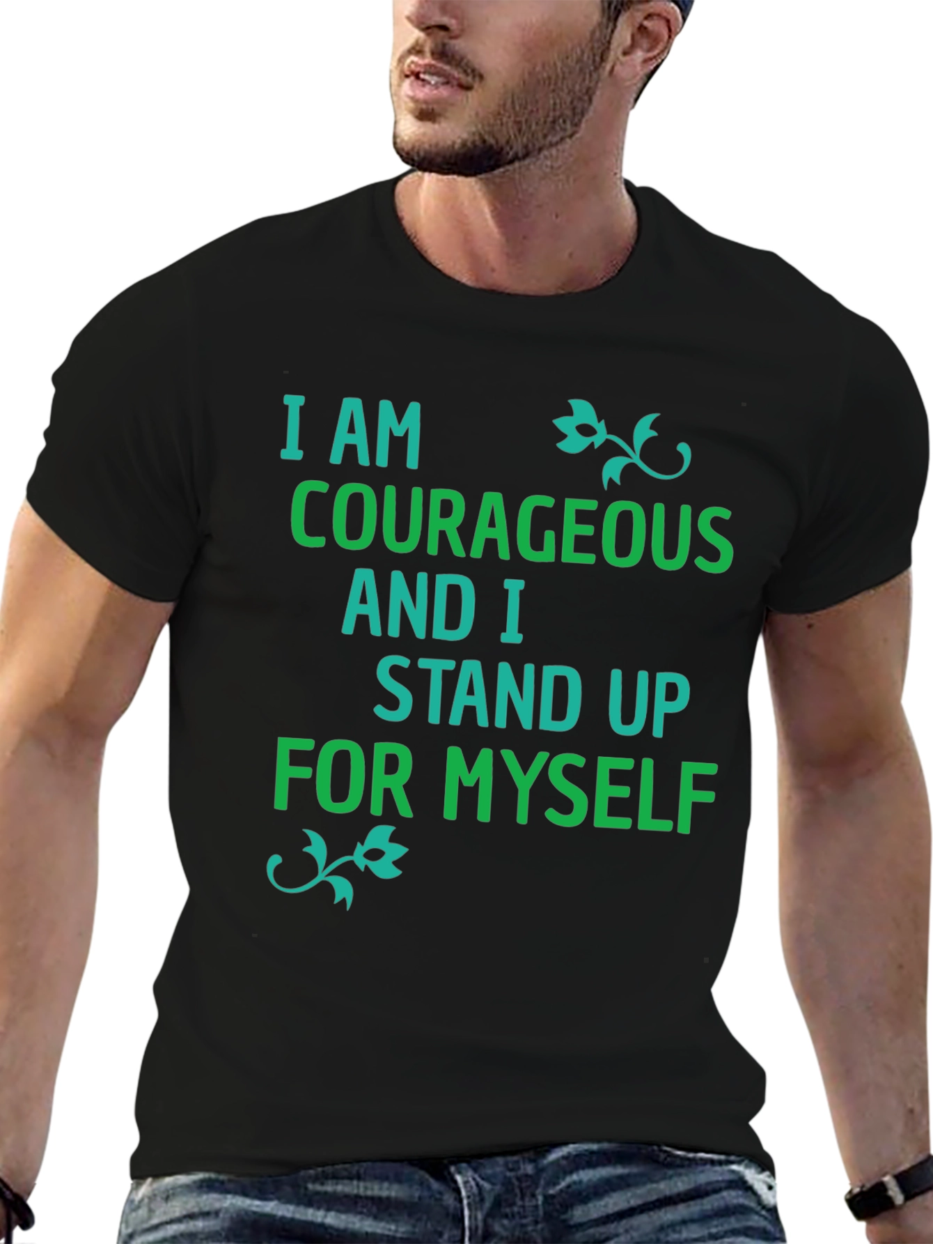 Courageous & Confident Black T-Shirt