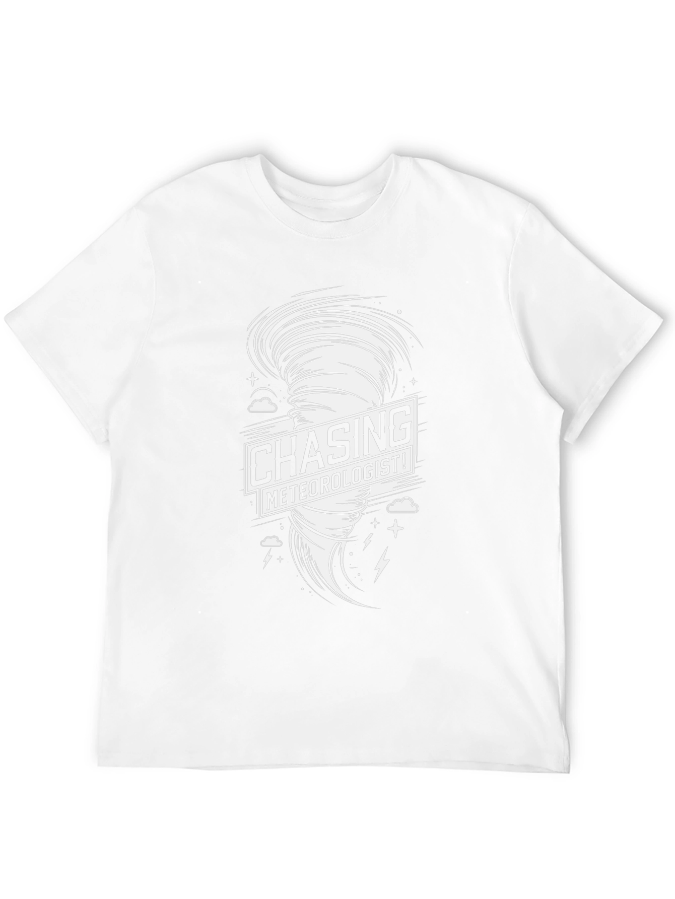 Chasing Meteorologist! Black Graphic Tee