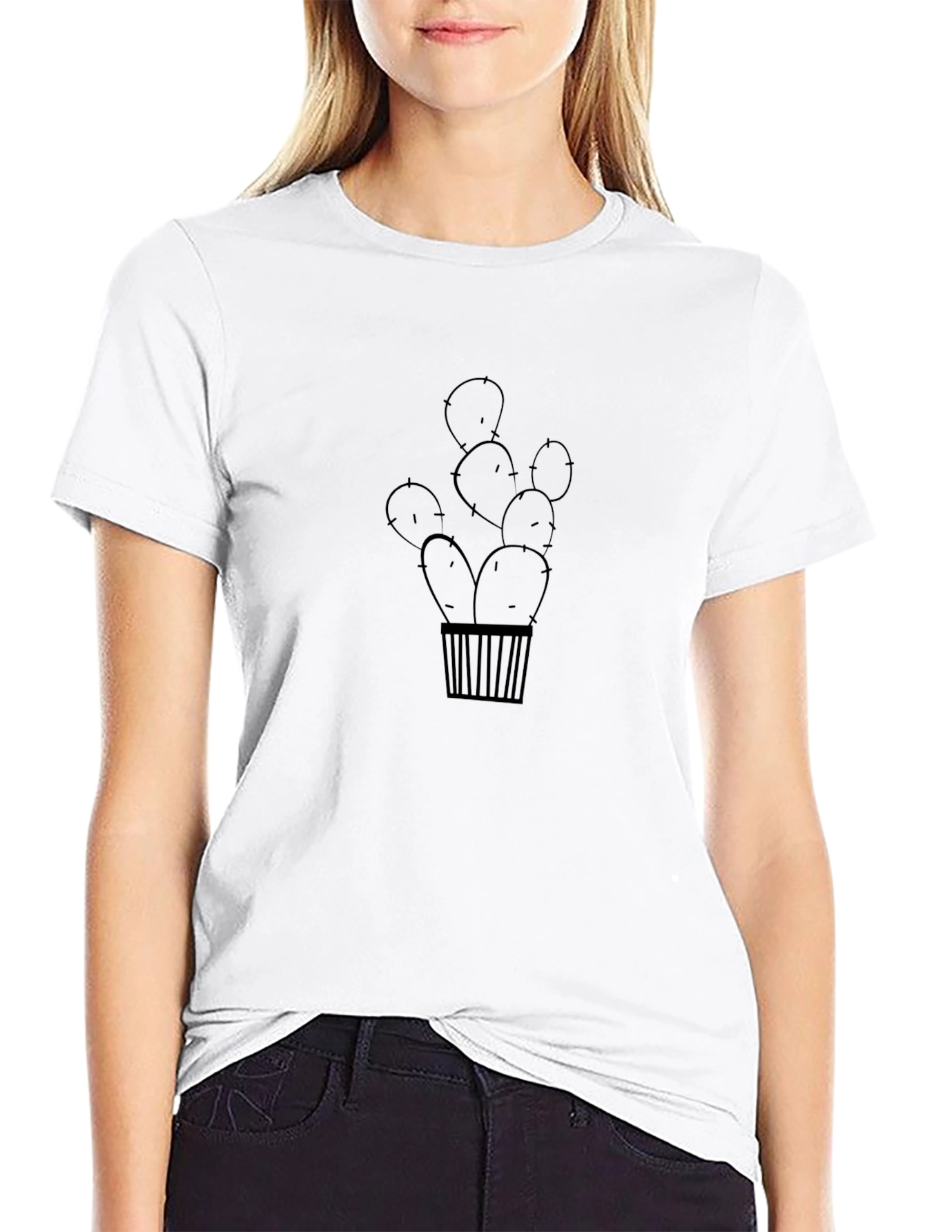 Black Cactus T-Shirt - Stylish & Unique Design