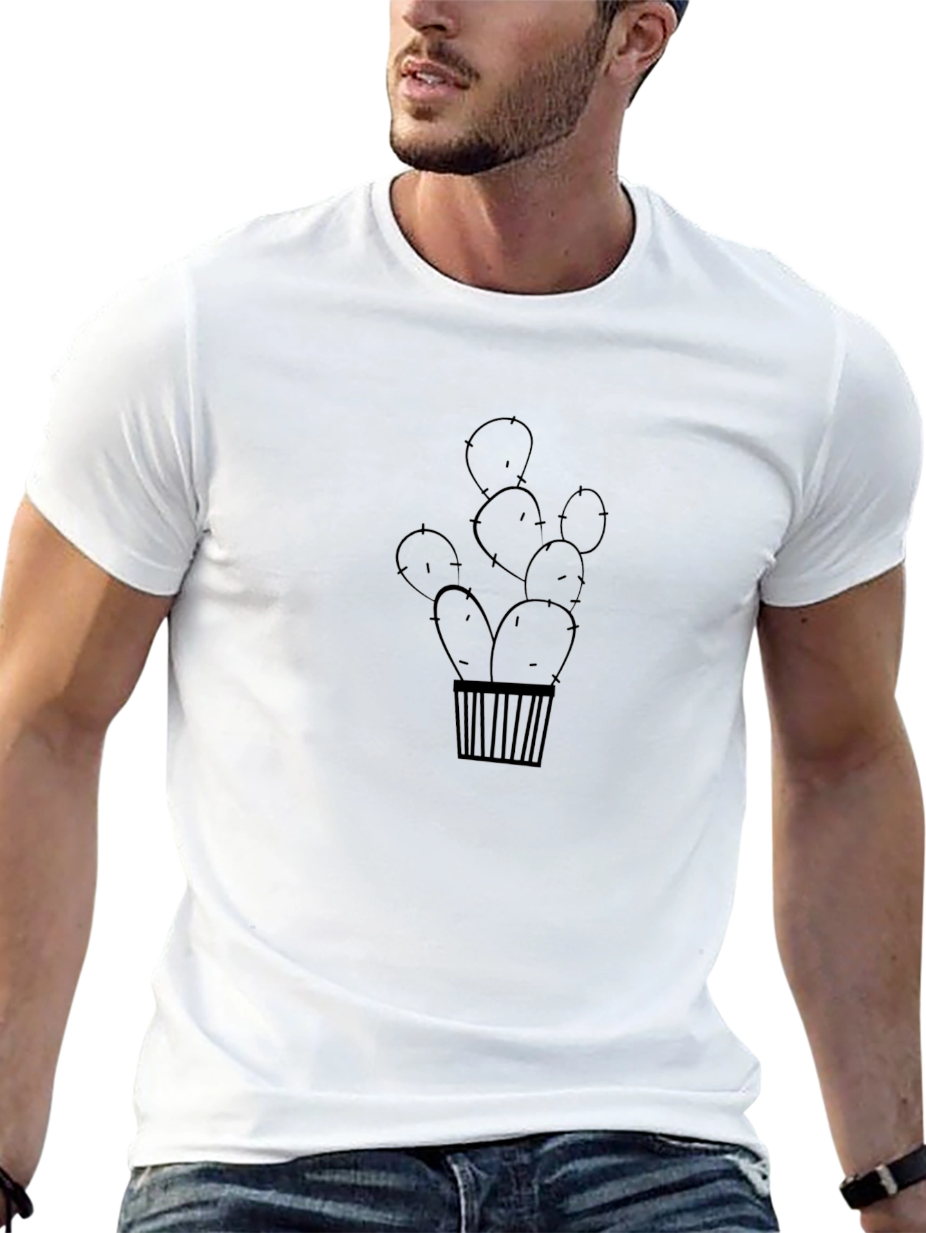 Black Cactus T-Shirt - Stylish & Unique Design