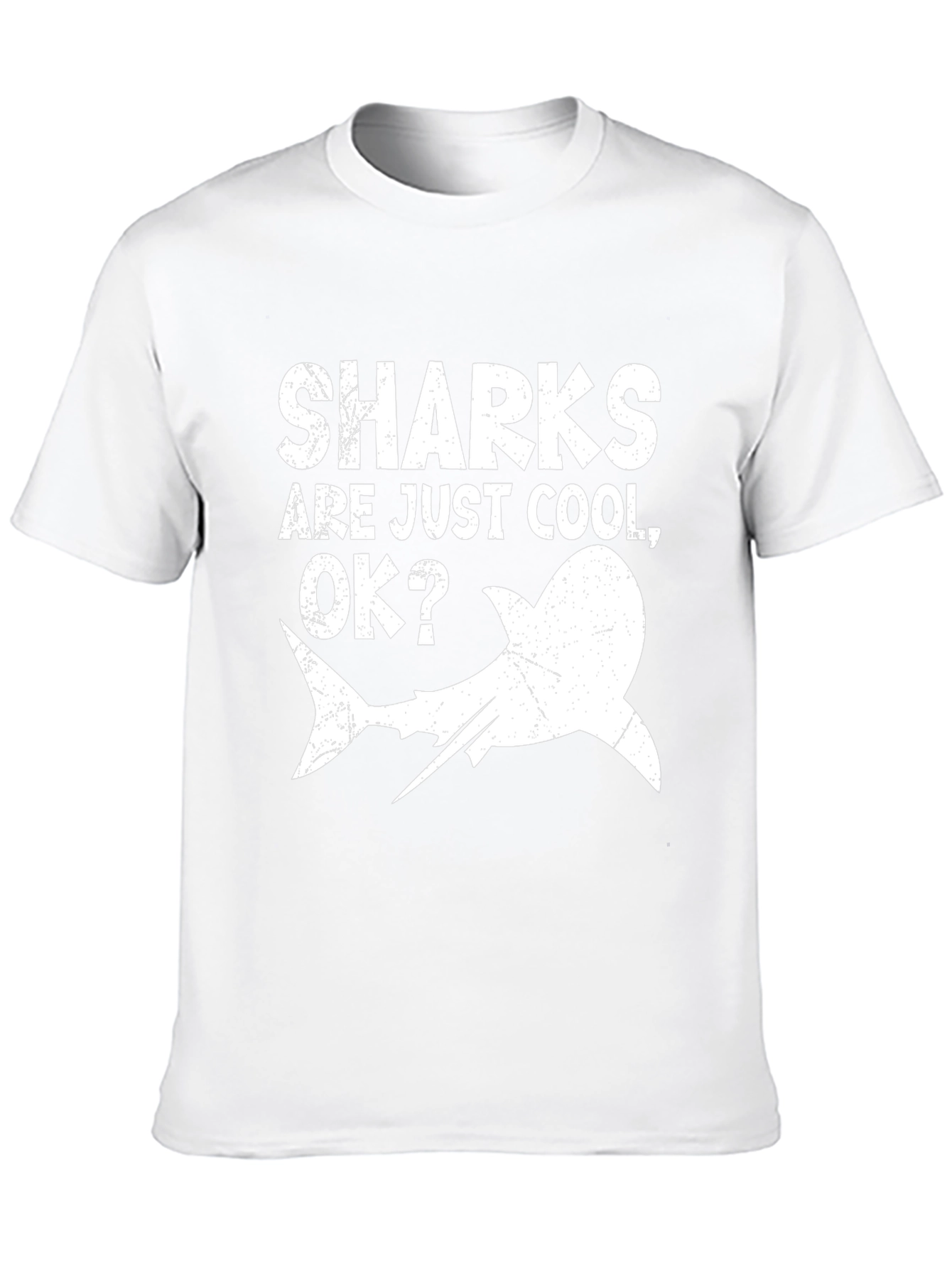 Sharks Are Just Cool OK? Mens Graphic T-Shirt