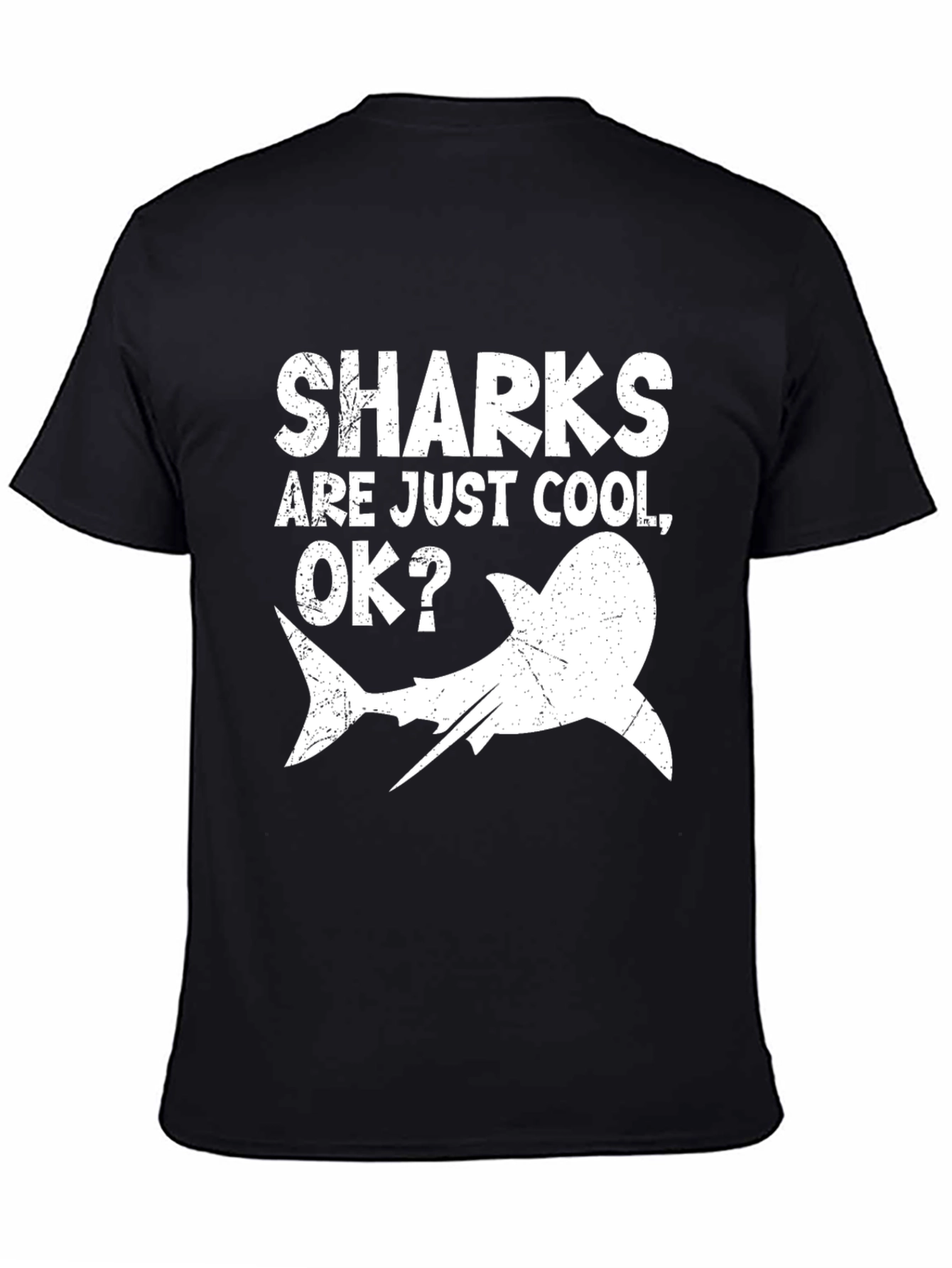 Sharks Are Just Cool OK? Mens Graphic T-Shirt