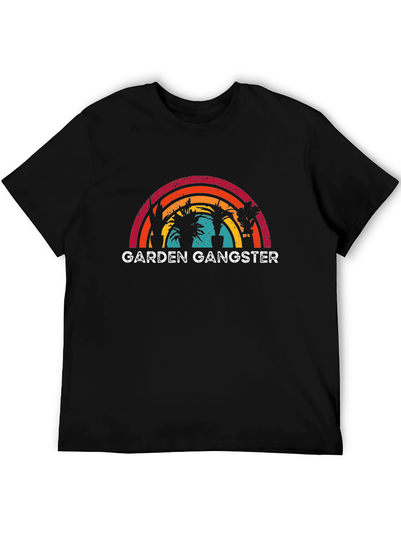 Garden Gangster Black Graphic T-Shirt
