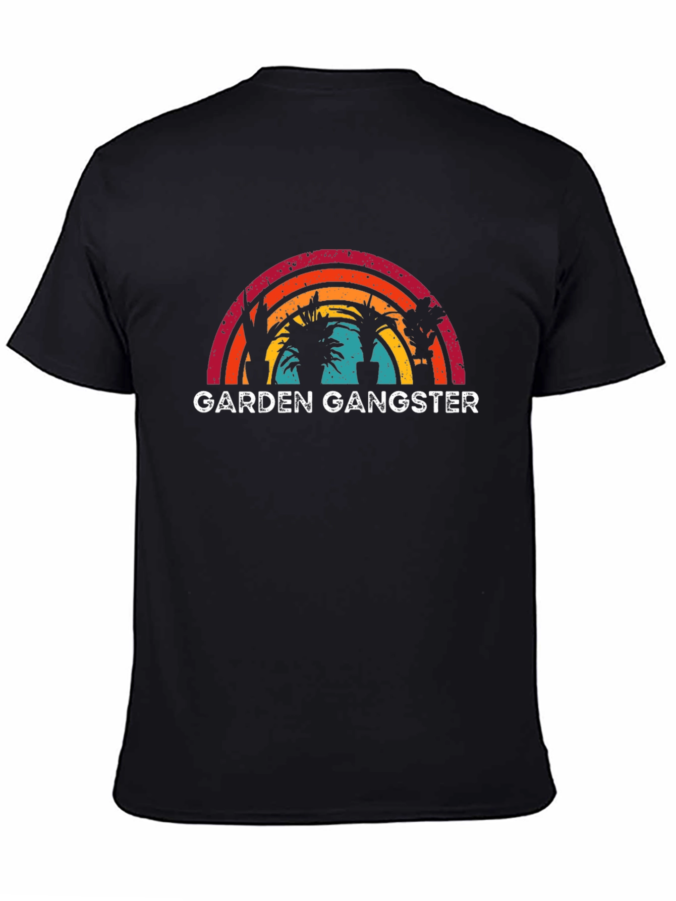 Garden Gangster Black Graphic T-Shirt