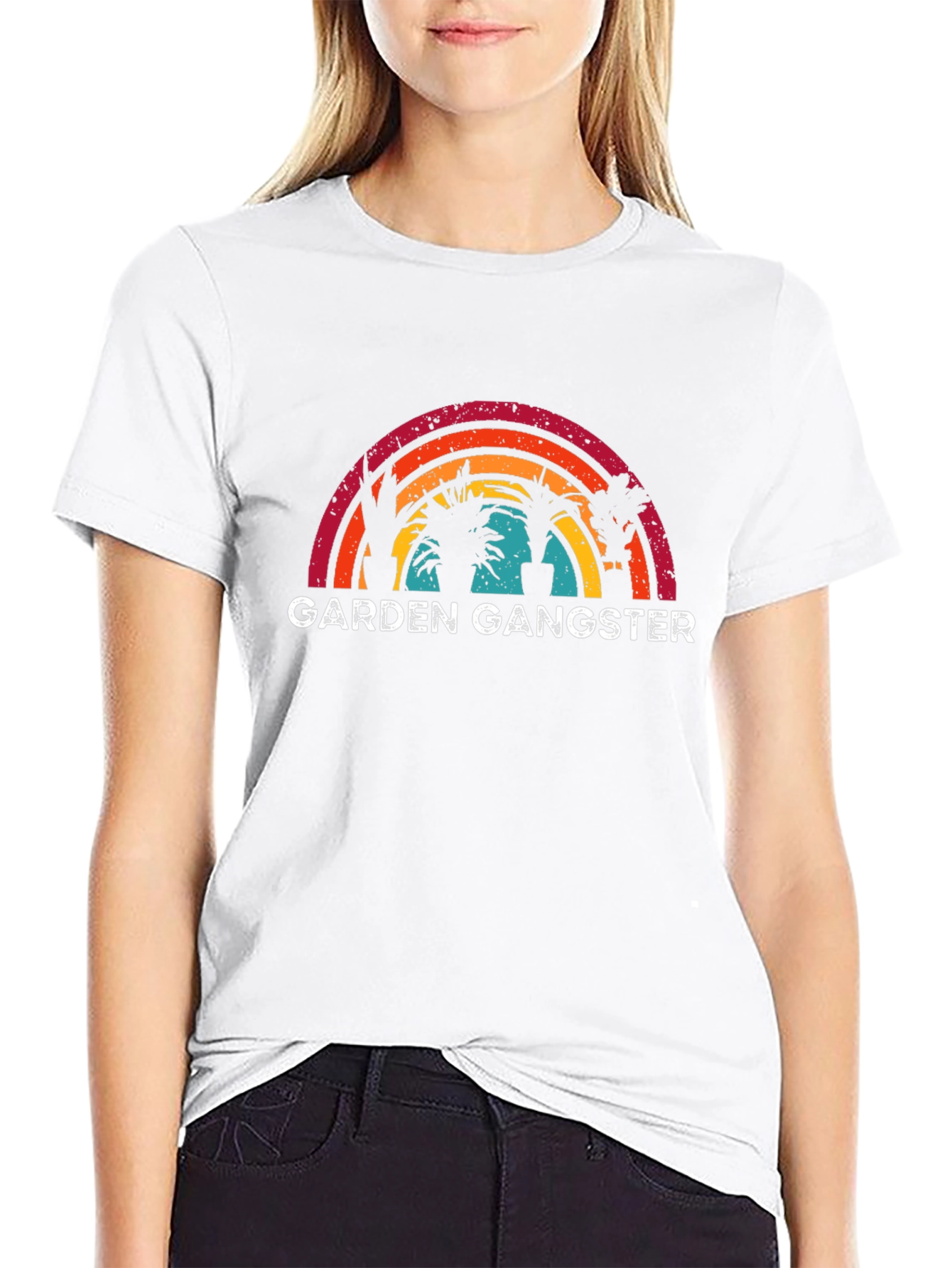 Garden Gangster Black Graphic T-Shirt