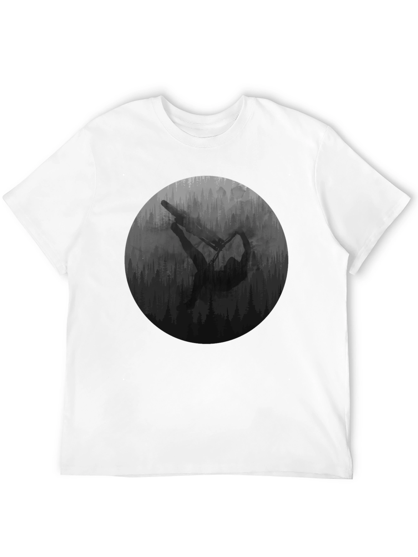 Mountain Biker Graphic Tee - Black